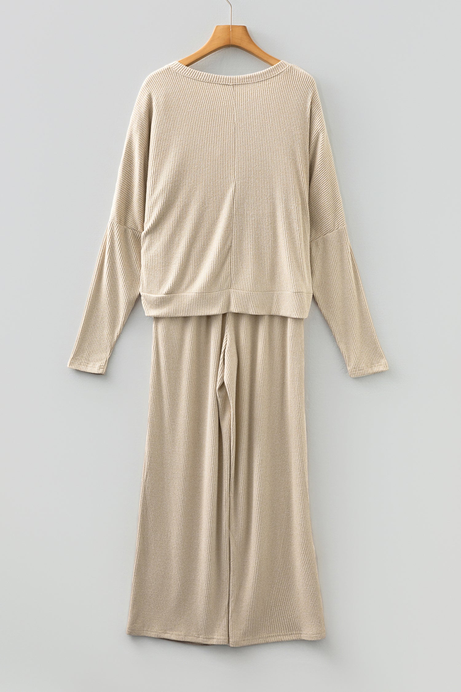 Cozy 3D Ribbed Lounge Pant Set