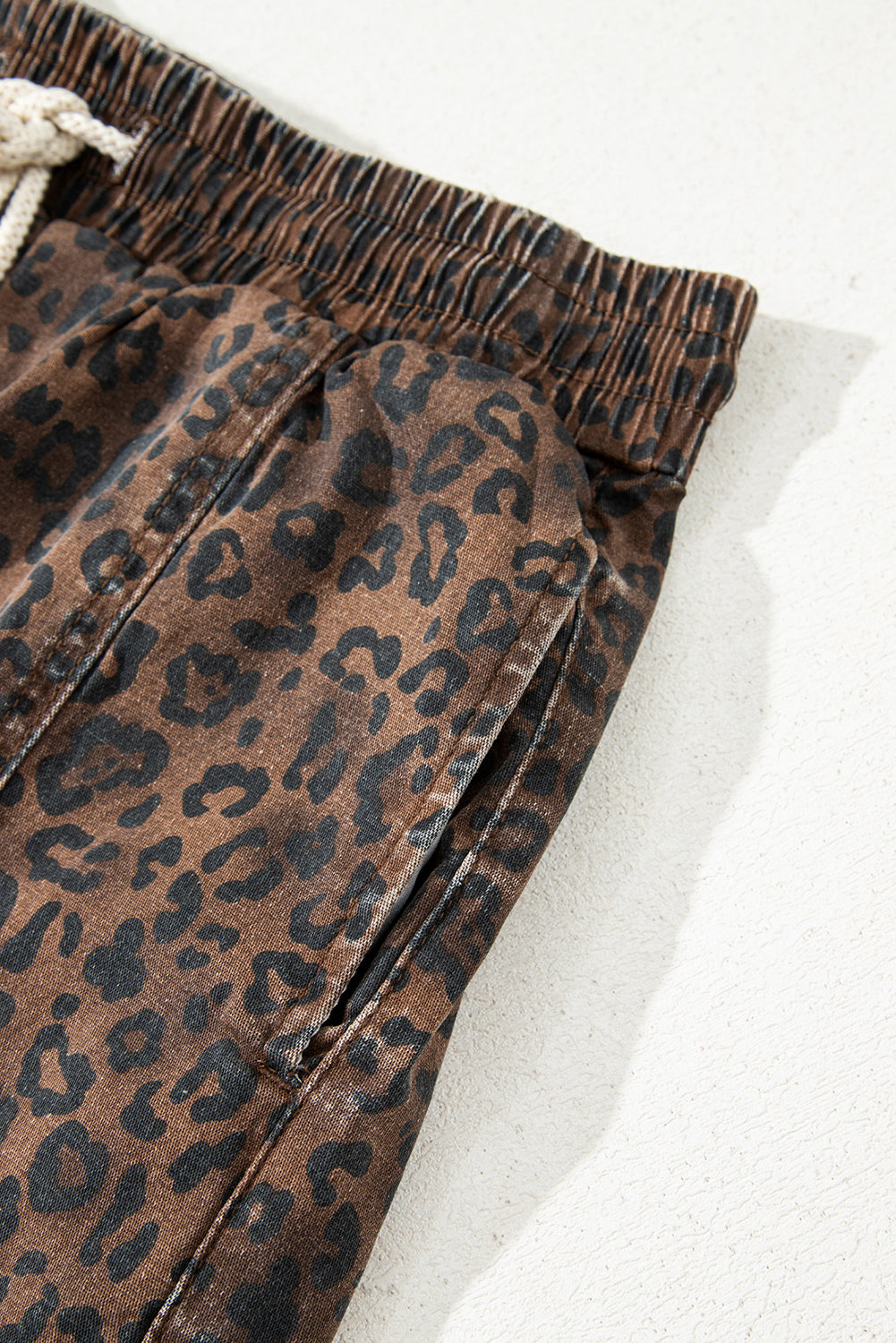 Wild Side Leopard Denim Skort