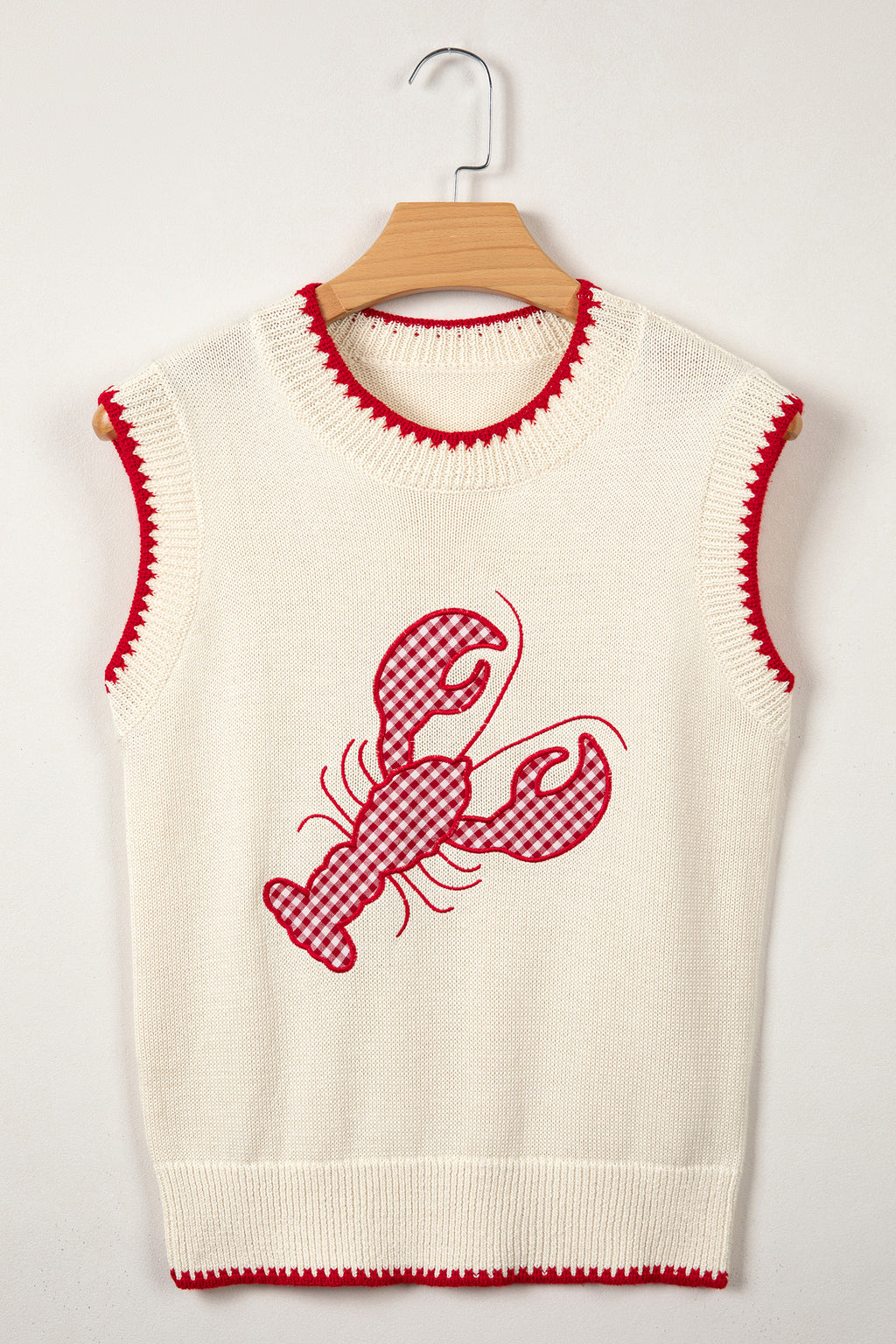 Louisiana Plaid Crawfish Sweater Vest