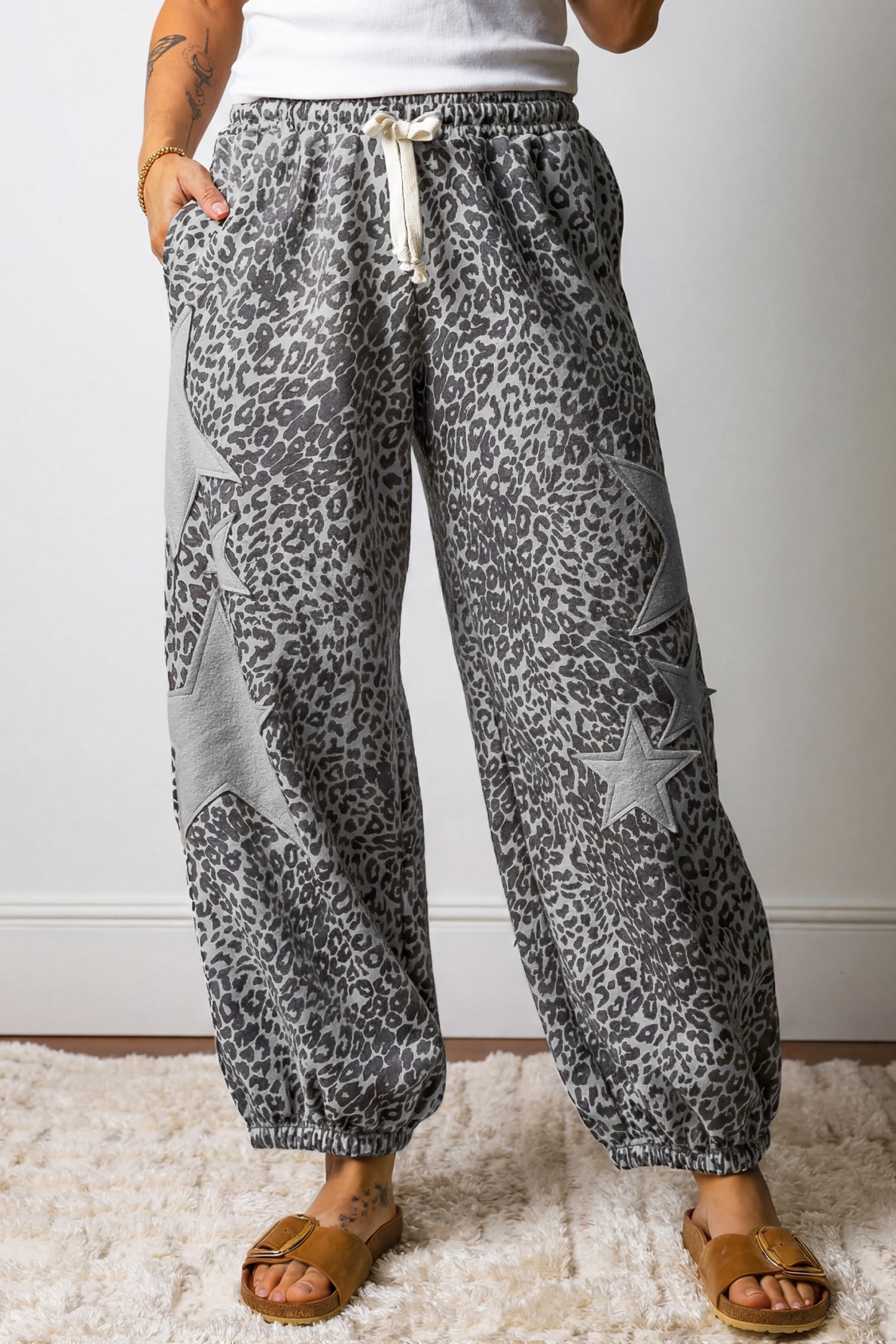 Wild Side Leopard Star Joggers