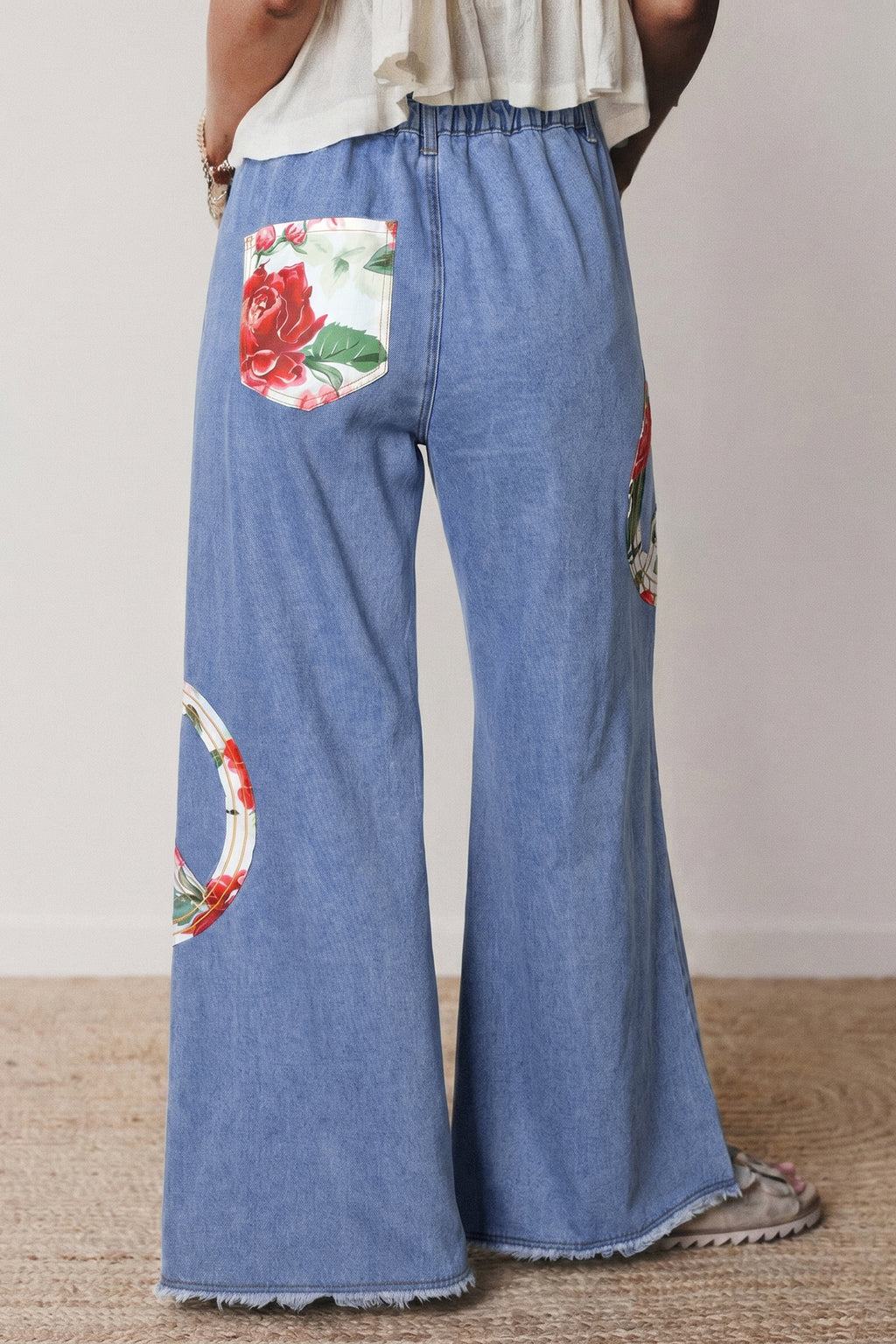 Flower Power Wide Leg Jeans