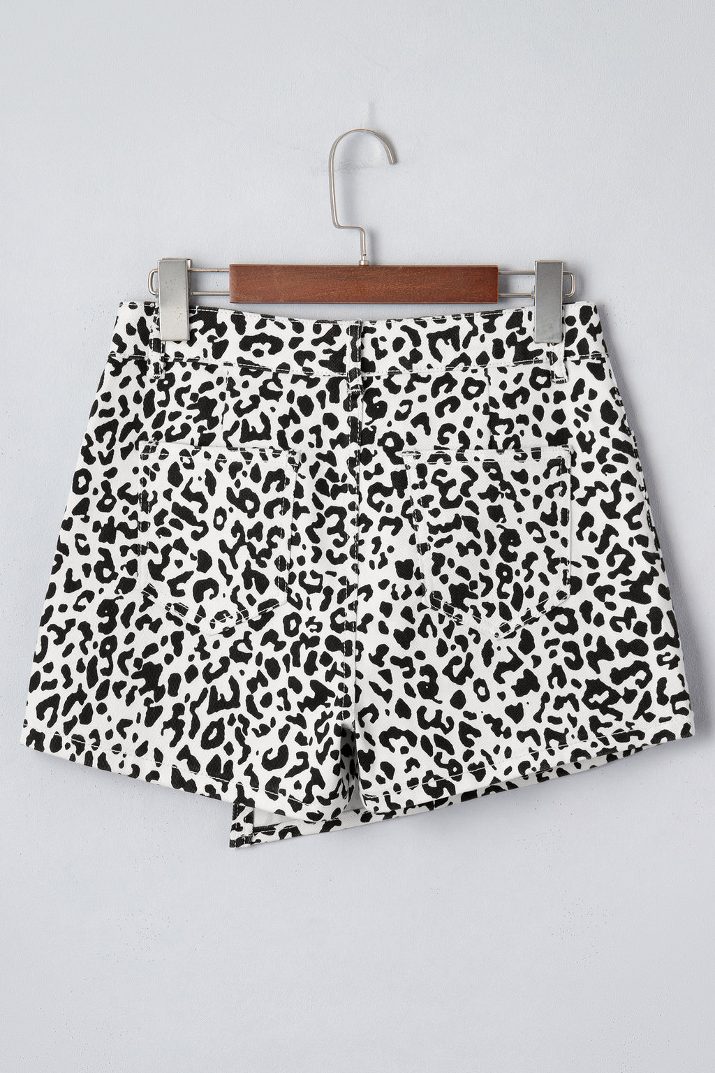 Wild Side Leopard Denim Shorts