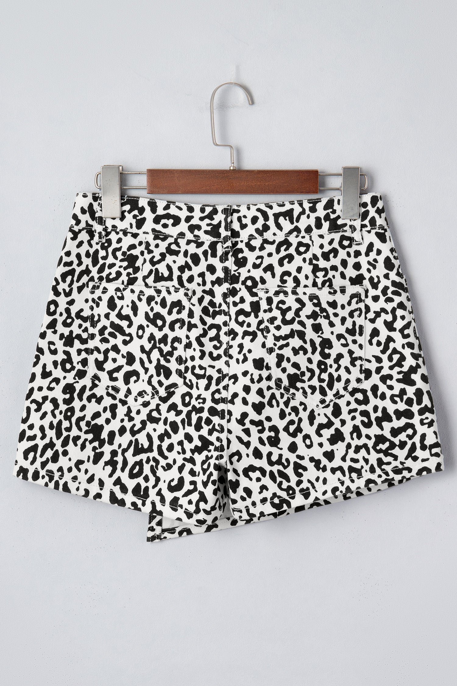 Wild Side Leopard Denim Shorts