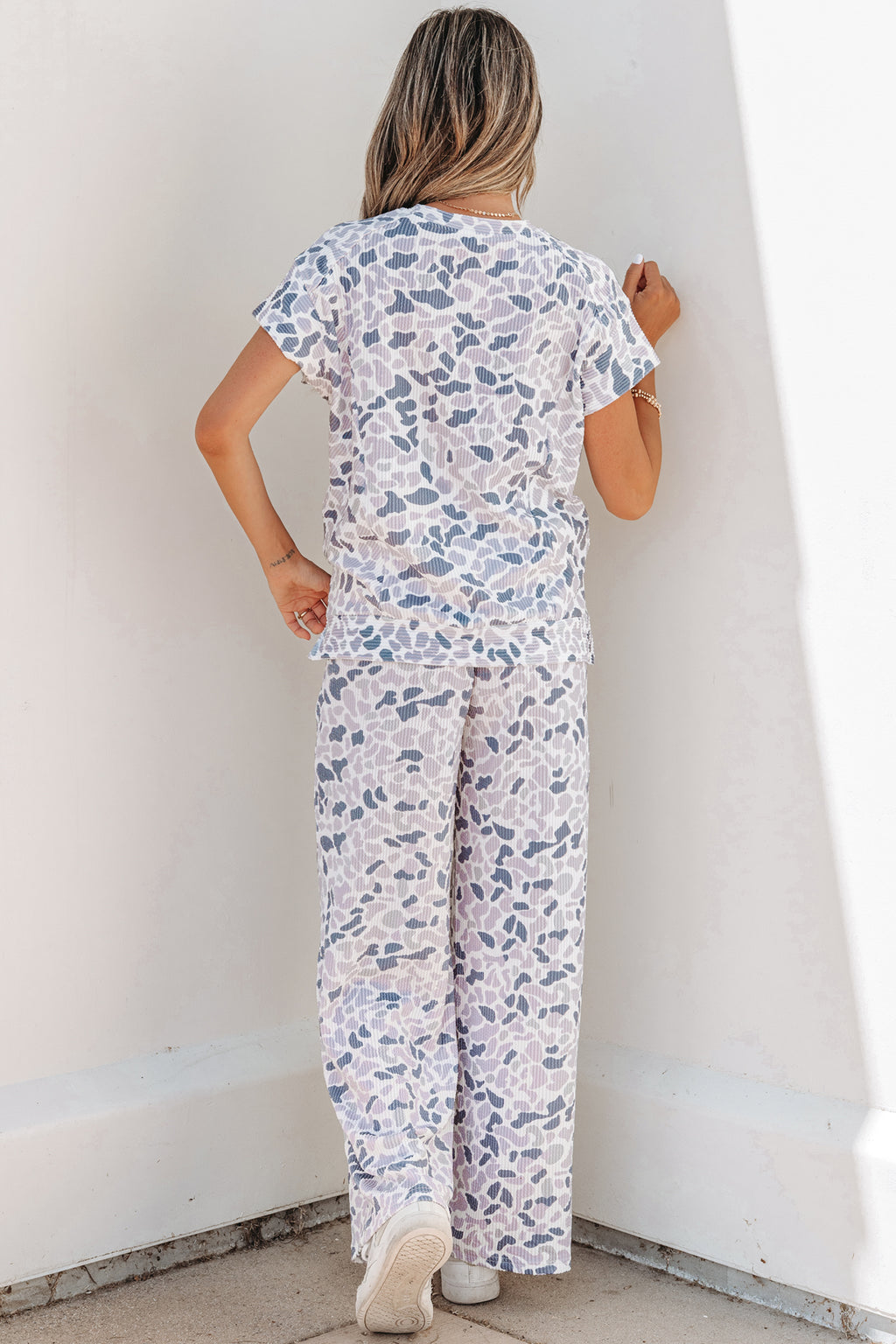 Rebel Camo Wide Leg Pant Set
