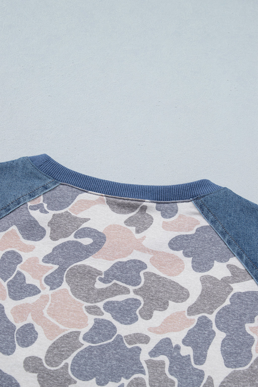Rebel Camo Denim Sleeve Tee