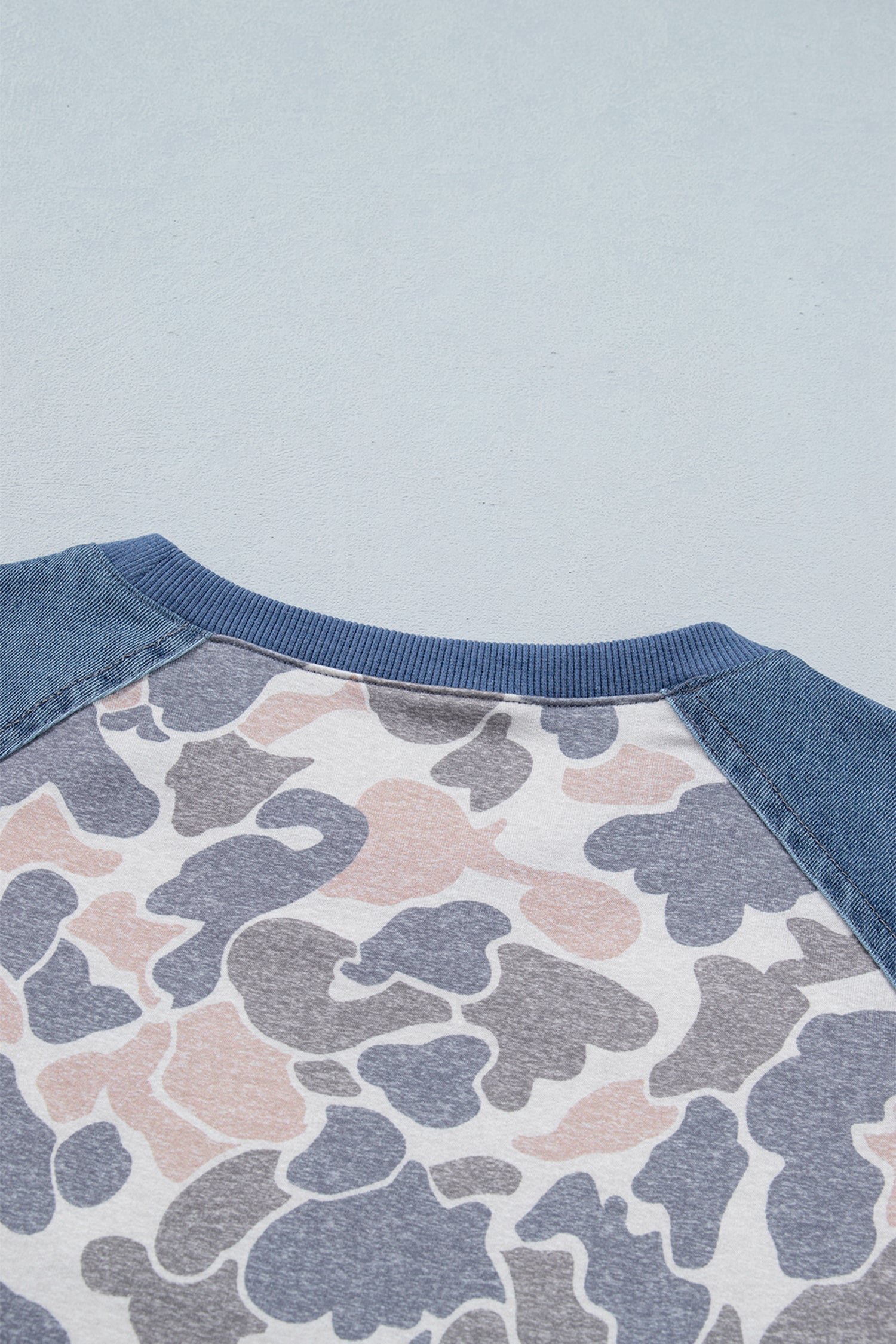 Rebel Camo Denim Sleeve Tee
