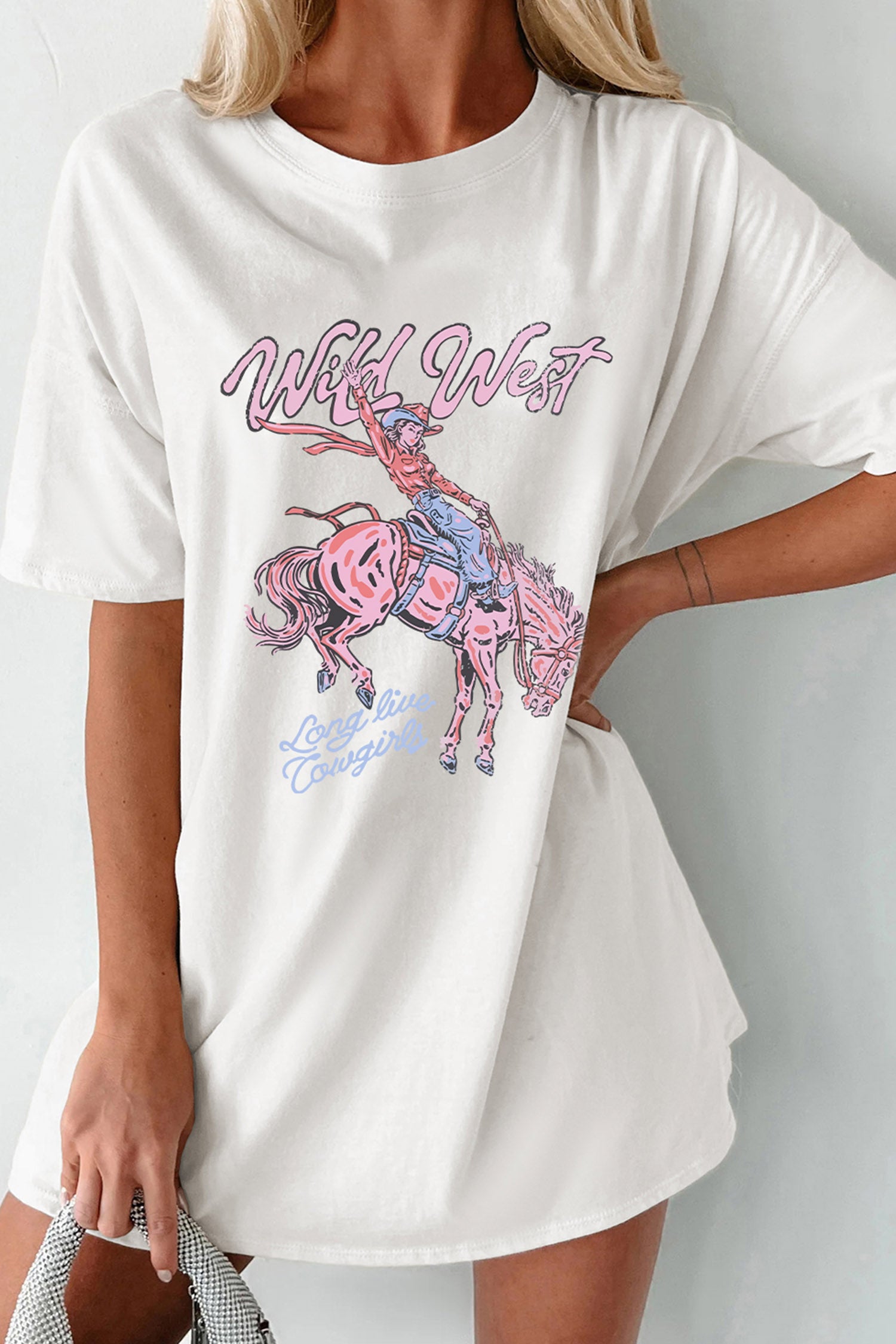 Wild West Cowgirl Rodeo Tunic Tee