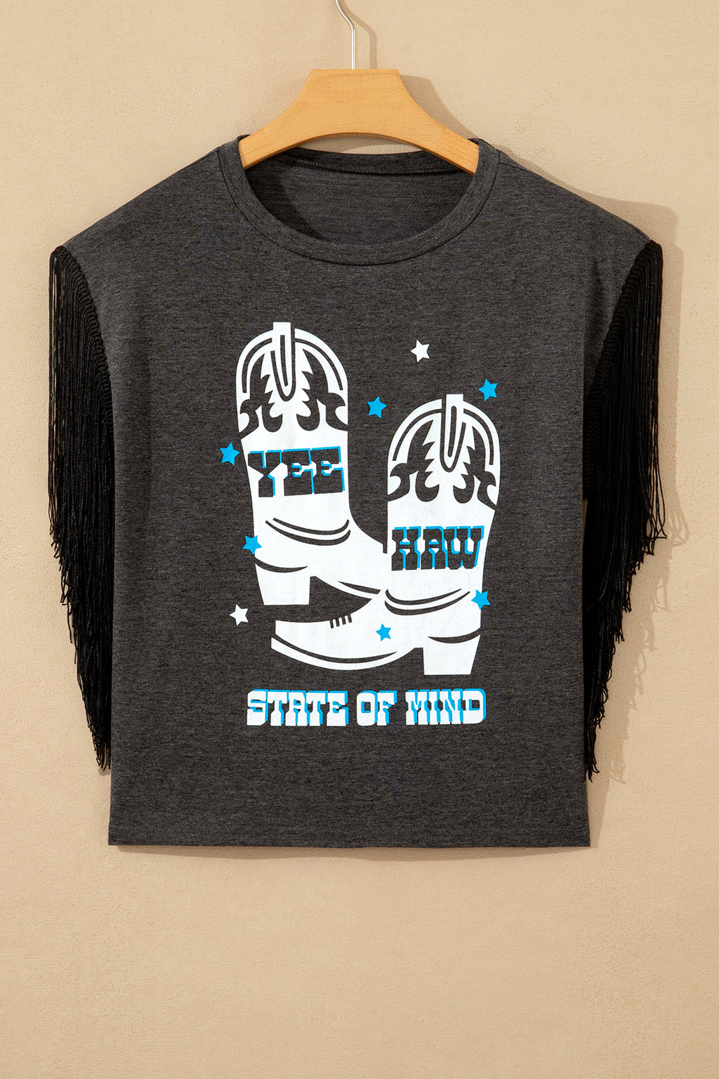 Yee Haw State of Mind Fringe Tee