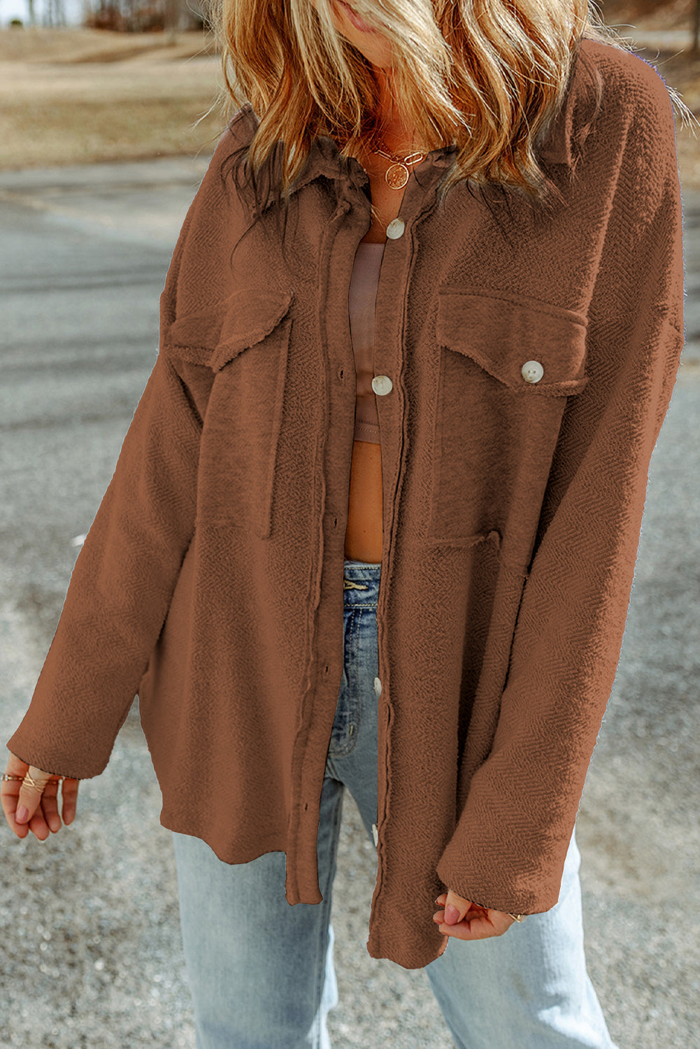 Backroad Contrast Pocket Shacket