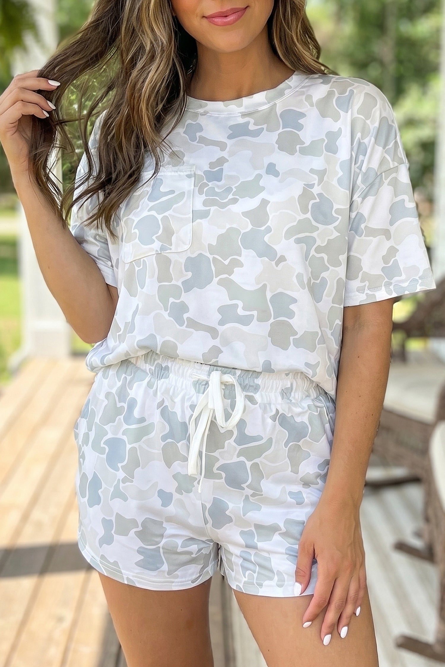 Rebel Camo Drawstring Short Set