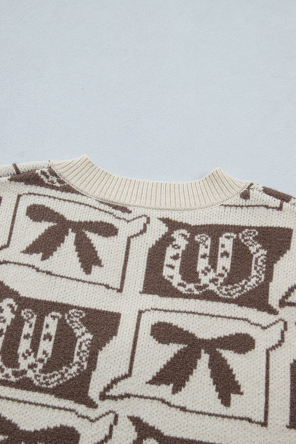 Lucky Bow Western Sweater Vest