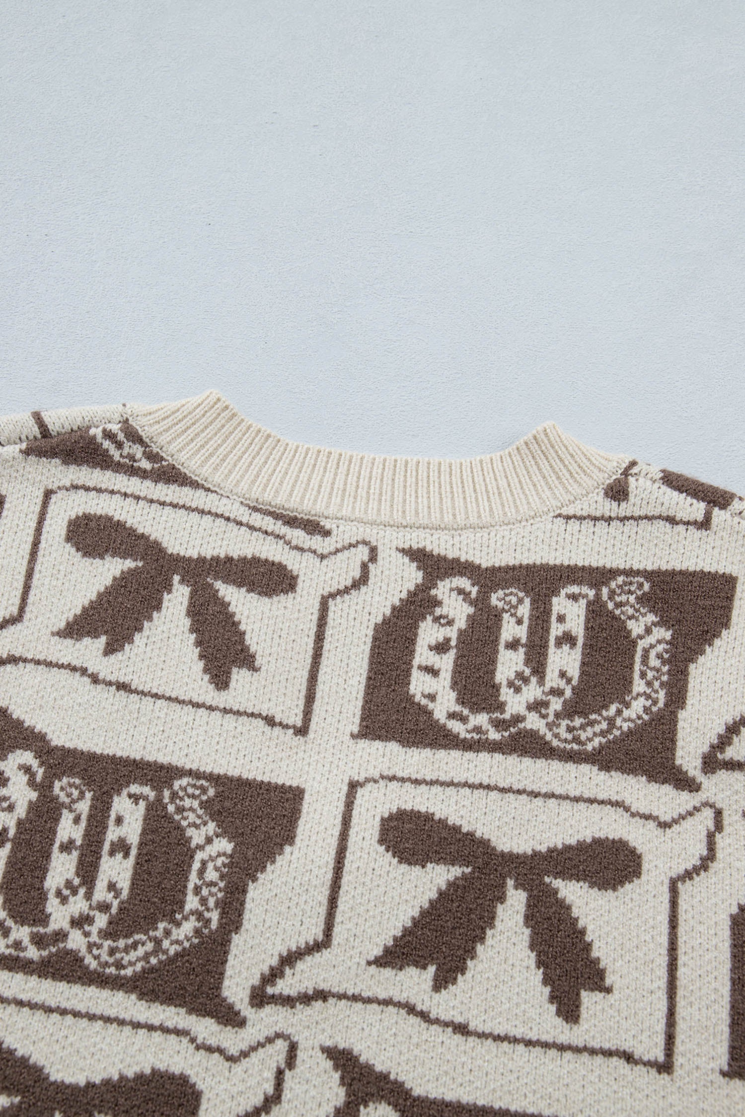 Lucky Bow Western Sweater Vest