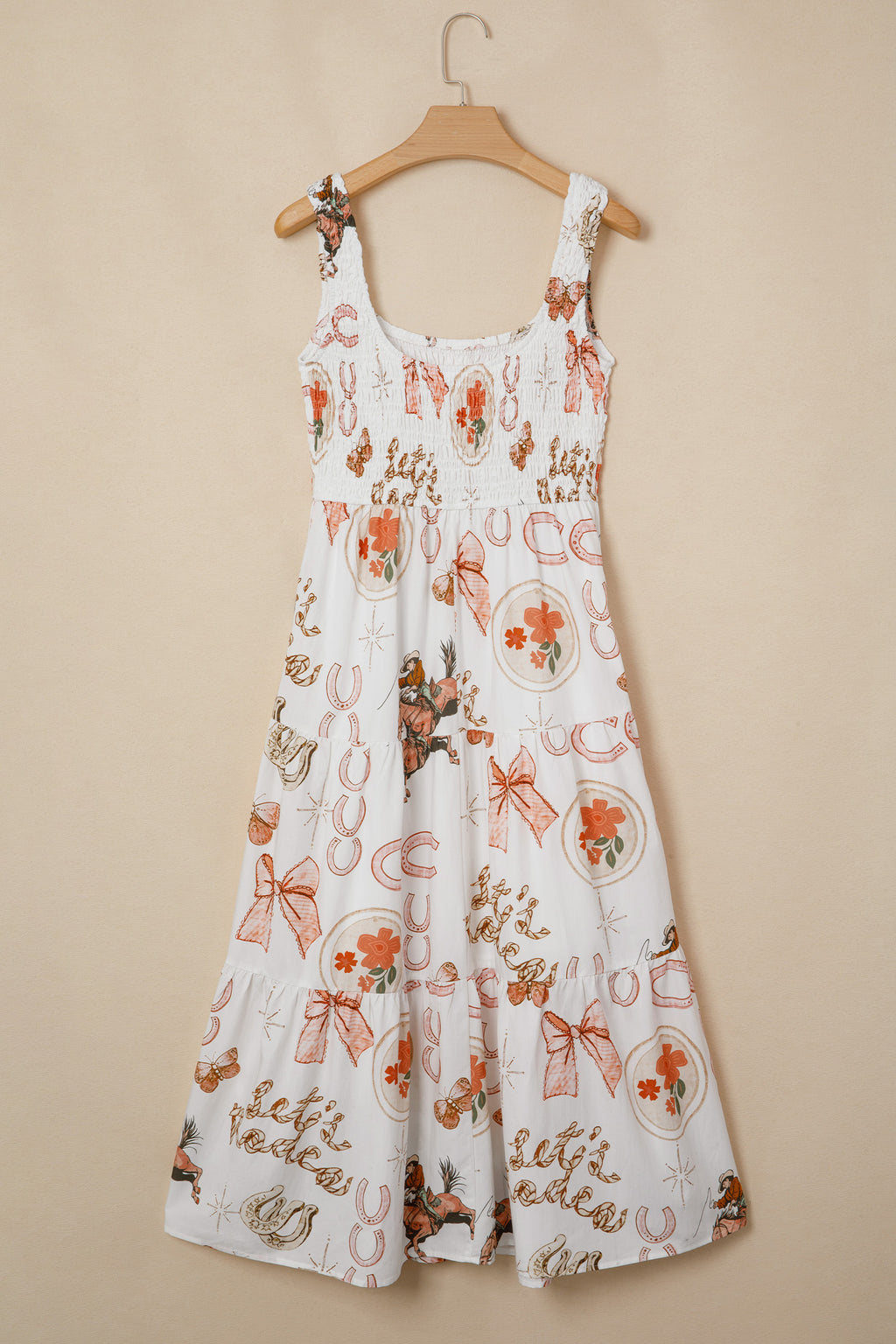Lucky Horseshoe Western Midi Dress
