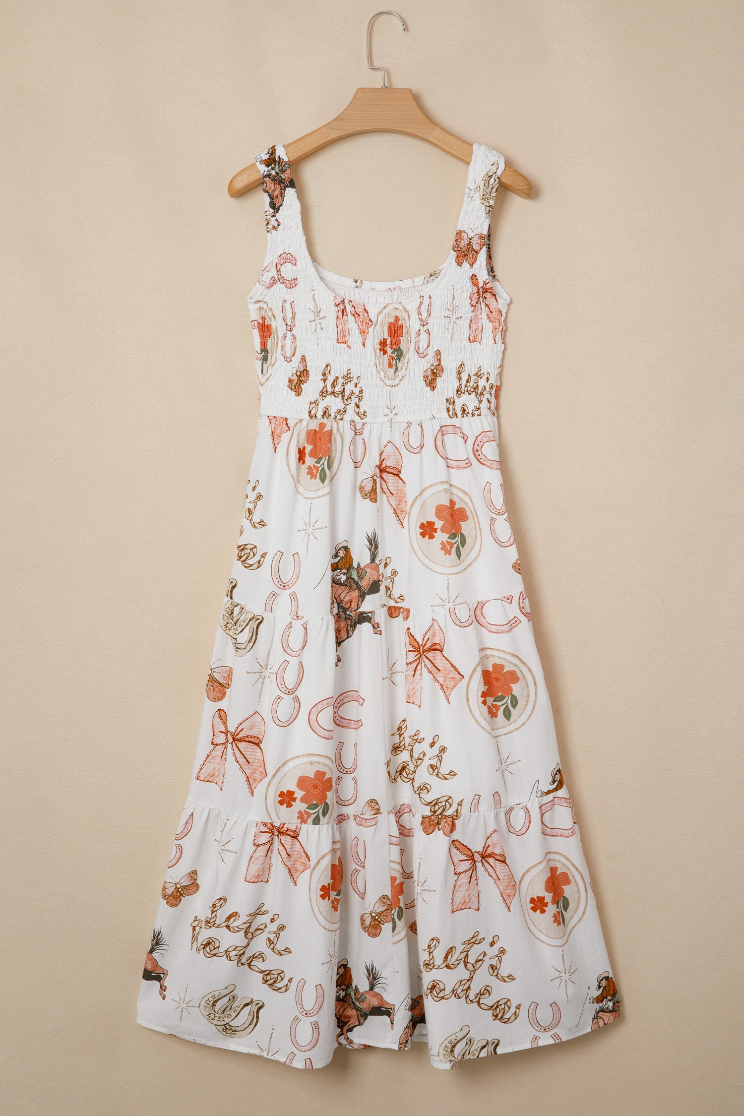 Lucky Horseshoe Western Midi Dress