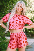 Vintage Rose Floral Lounge Set