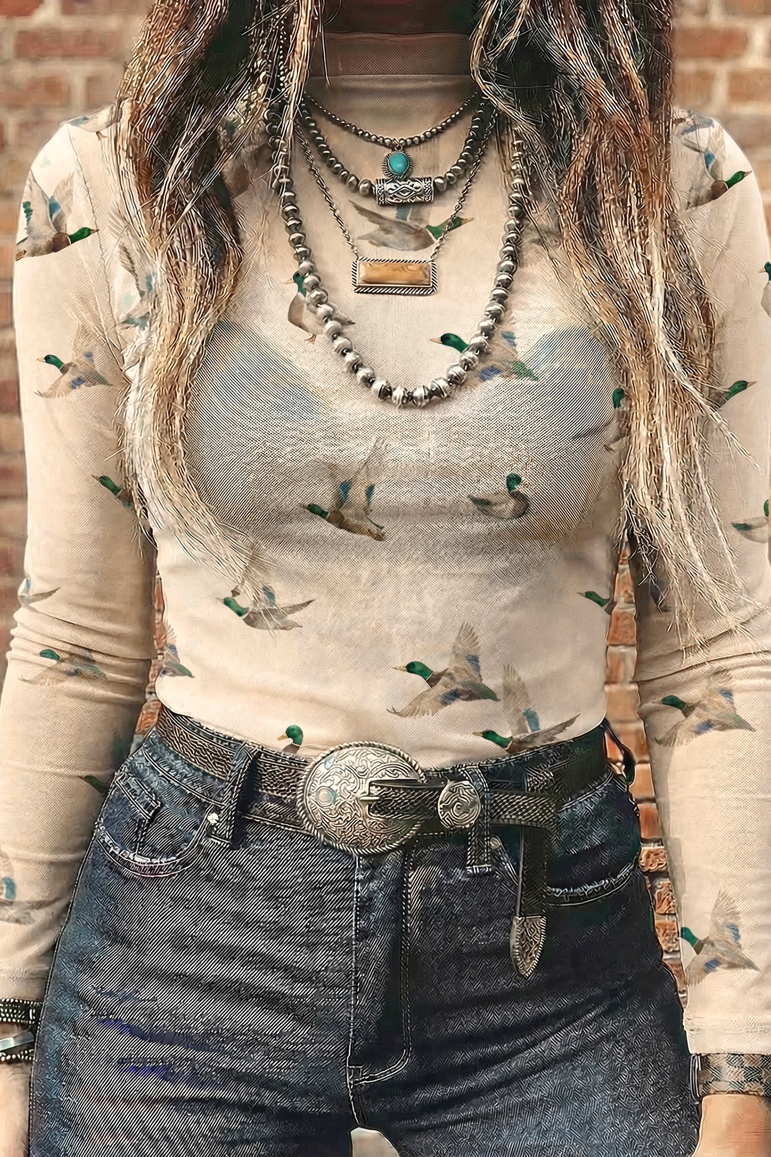 Desert Rodeo Western Mesh Top