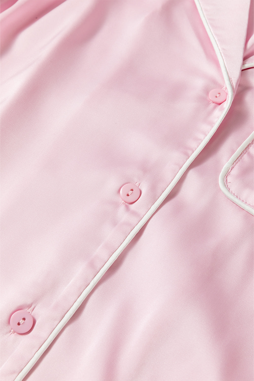 Southern Belle Pink Satin Pajama Set