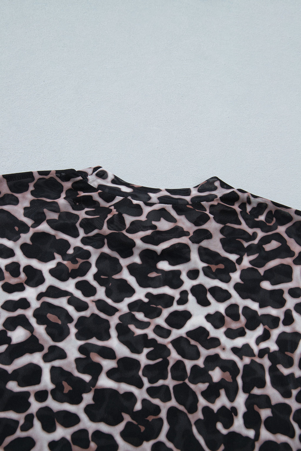 Wild Side Leopard Mesh Top