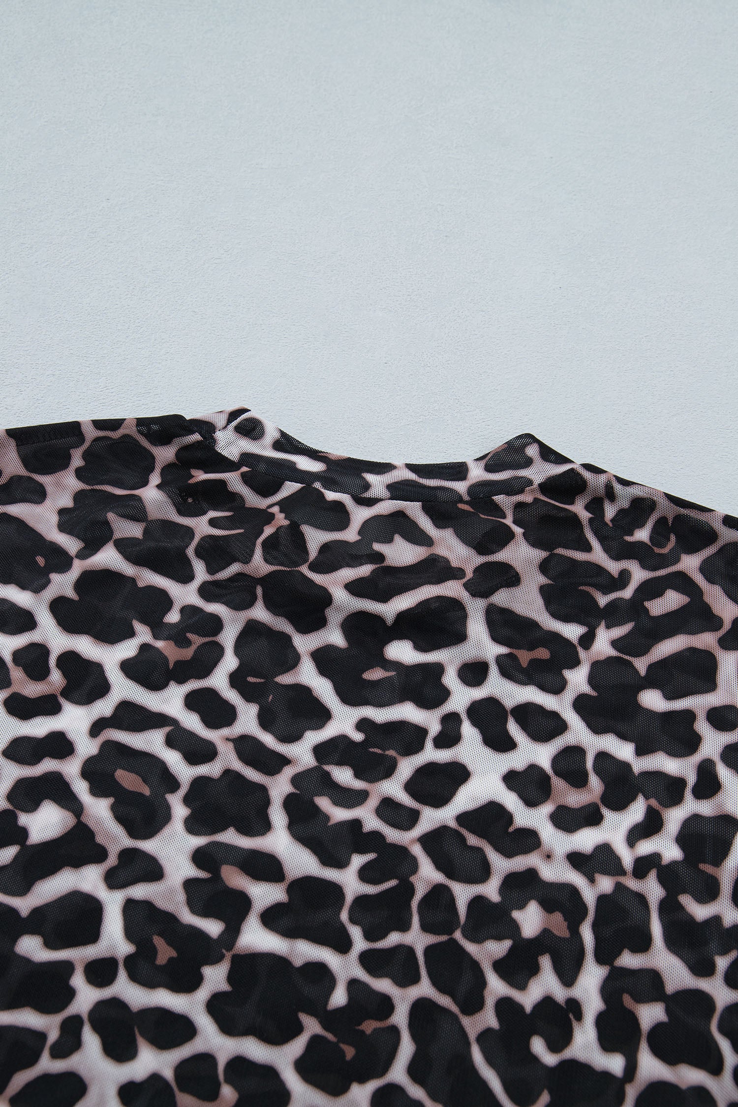 Wild Side Leopard Mesh Top
