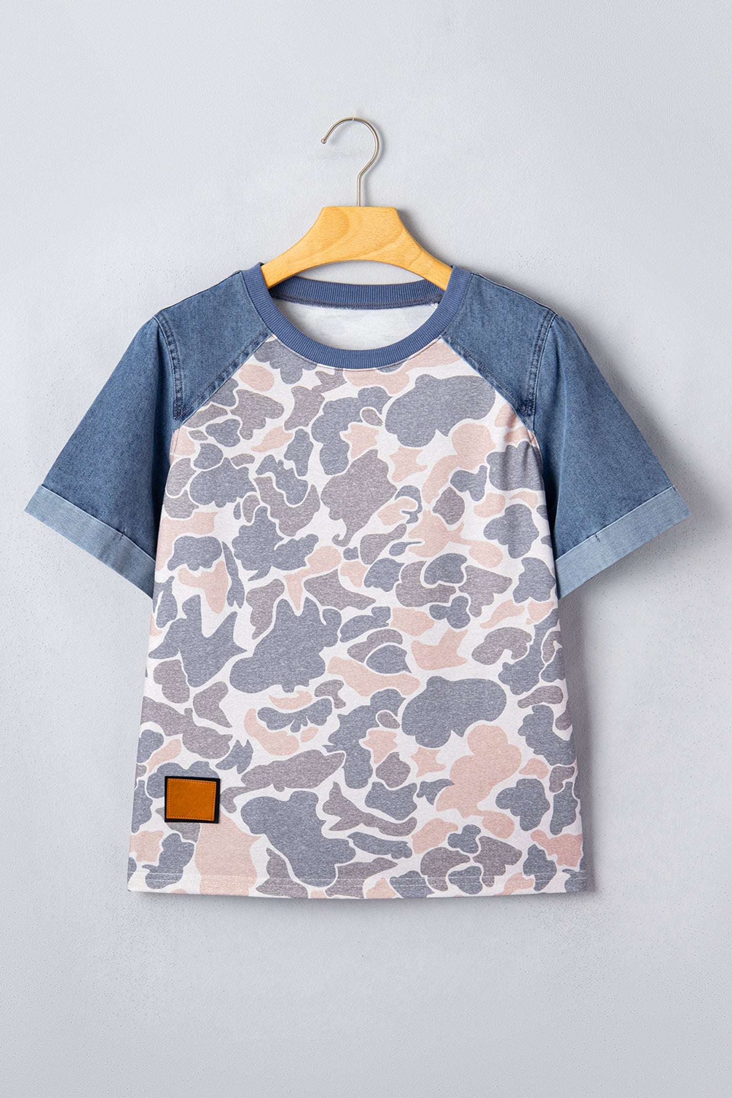 Rebel Camo Denim Sleeve Tee