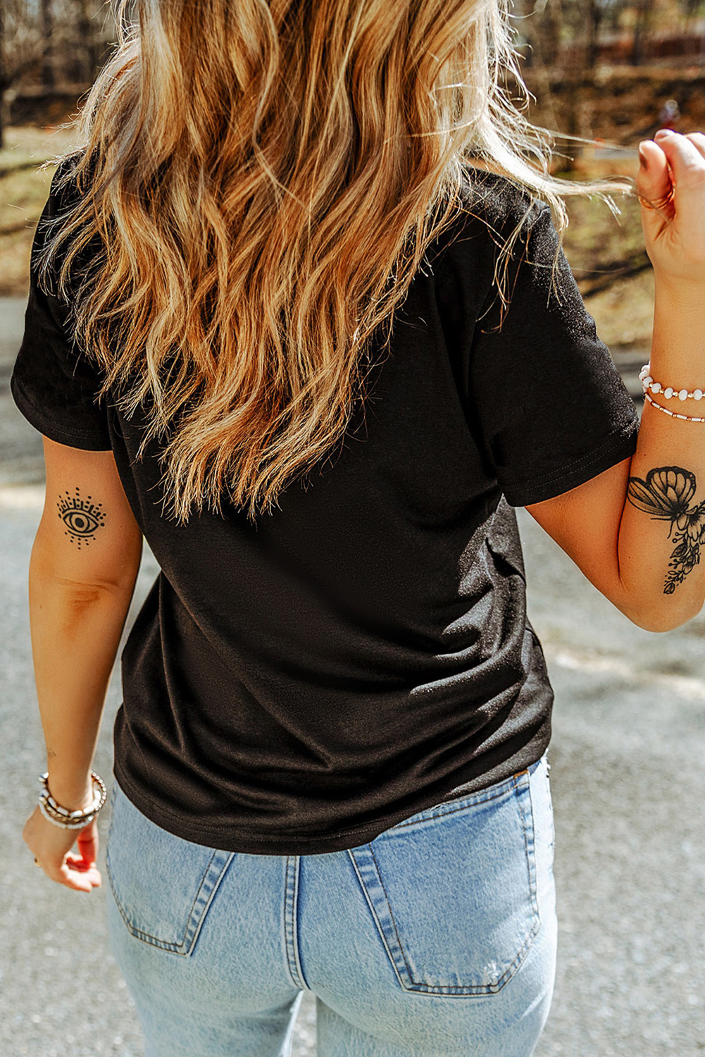 Western Geometric Embroidered Tee
