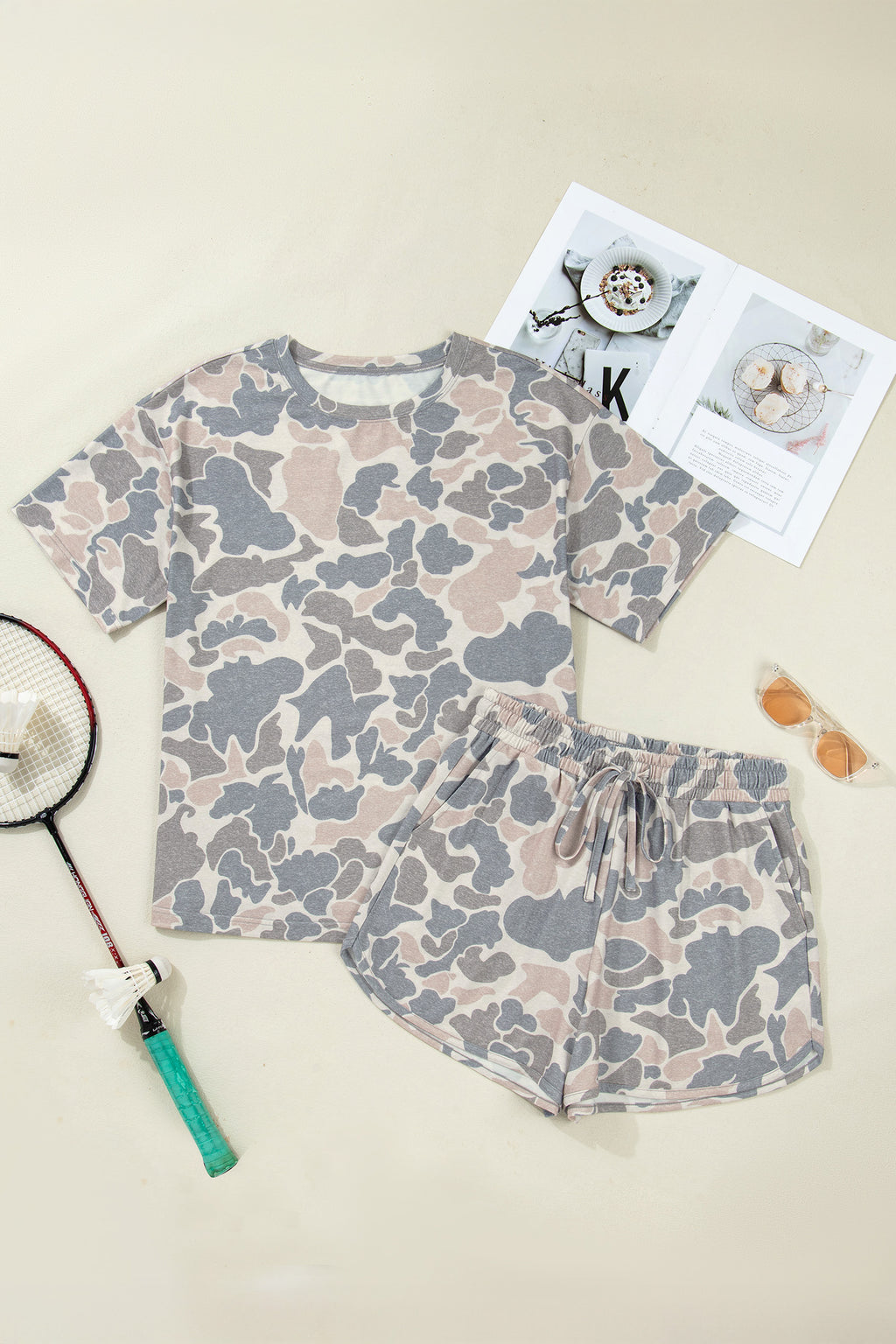 Rebel Camo Lounge Short Set