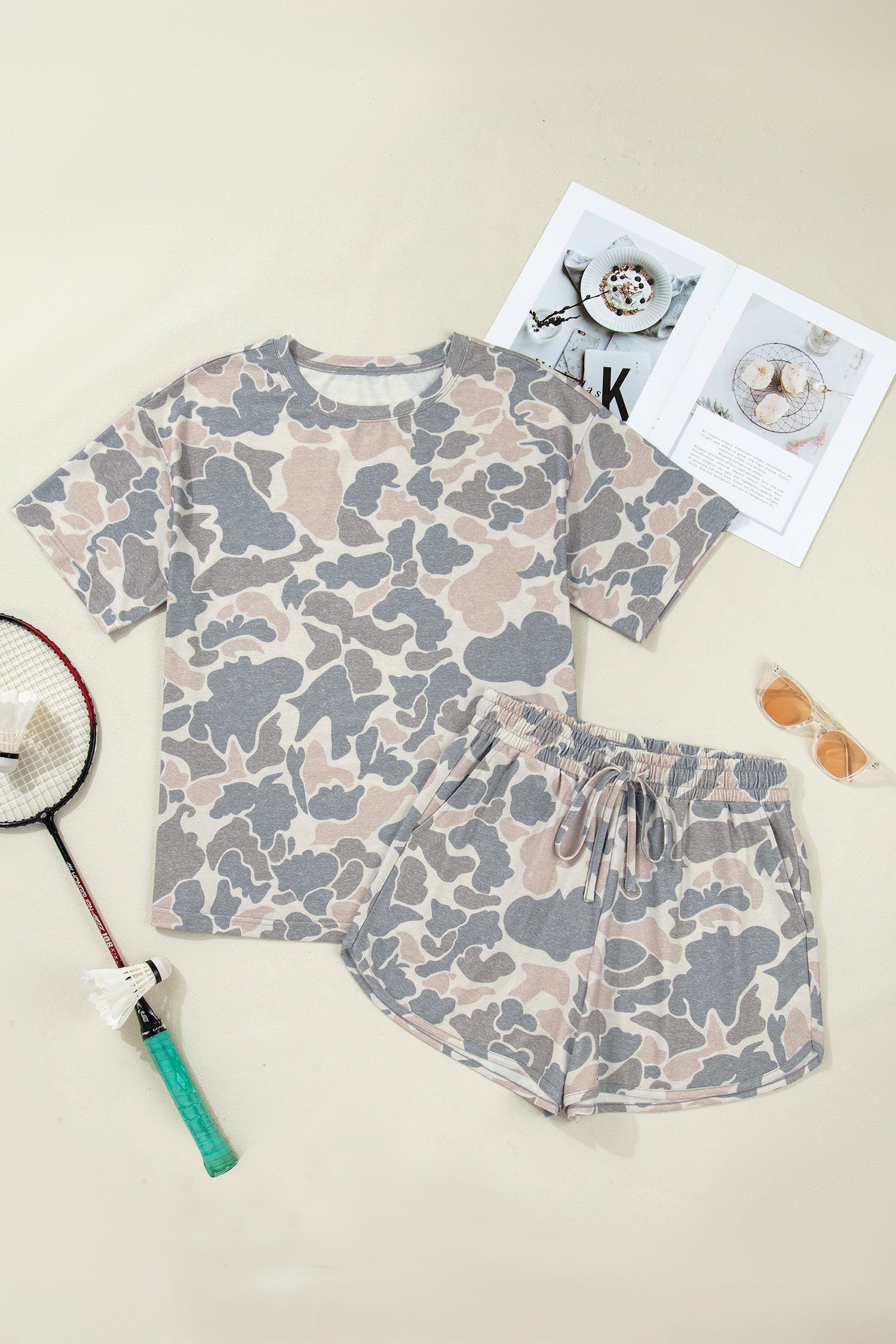Rebel Camo Lounge Short Set