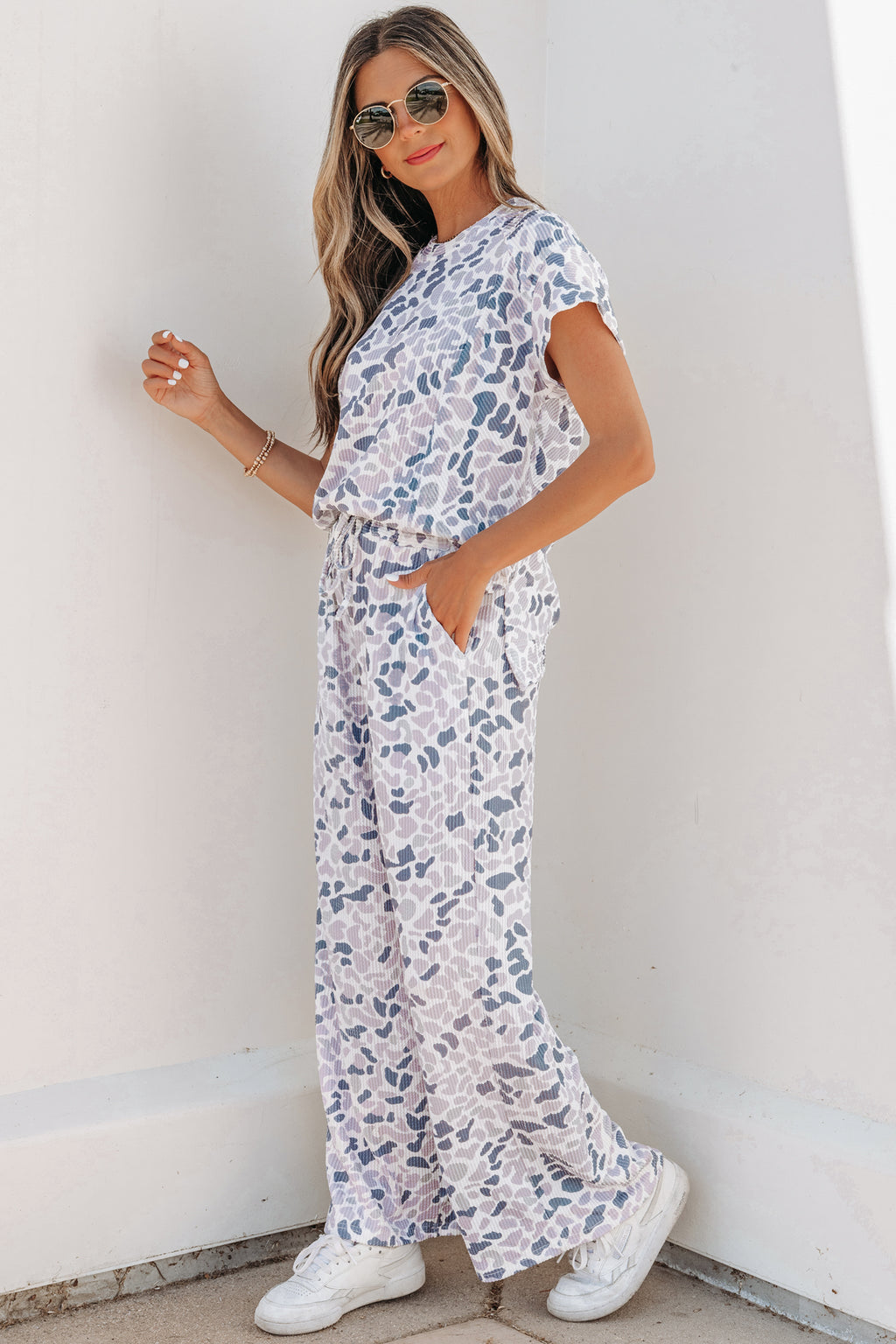Rebel Camo Wide Leg Pant Set