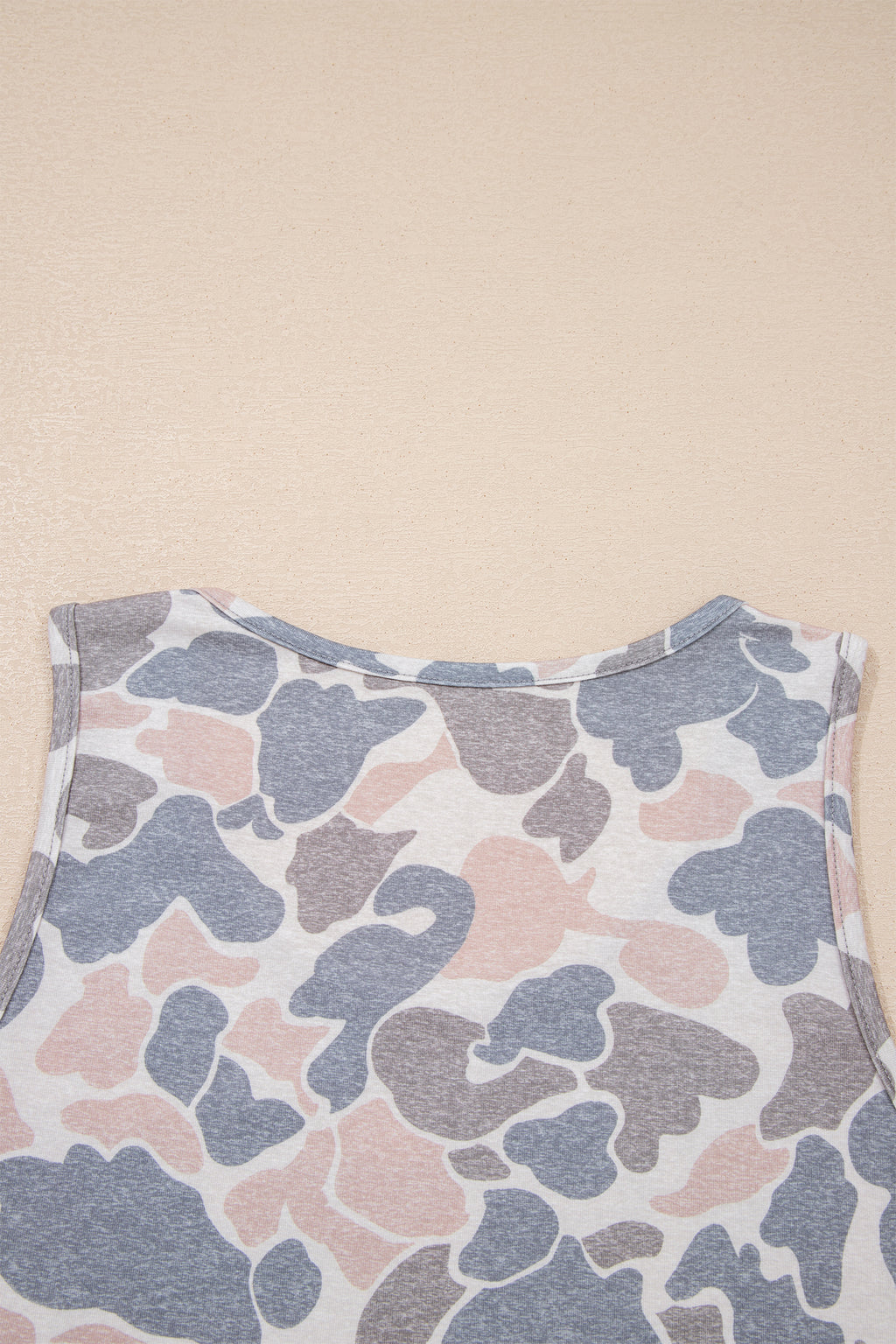 Retro Camo Oversized Tank Top