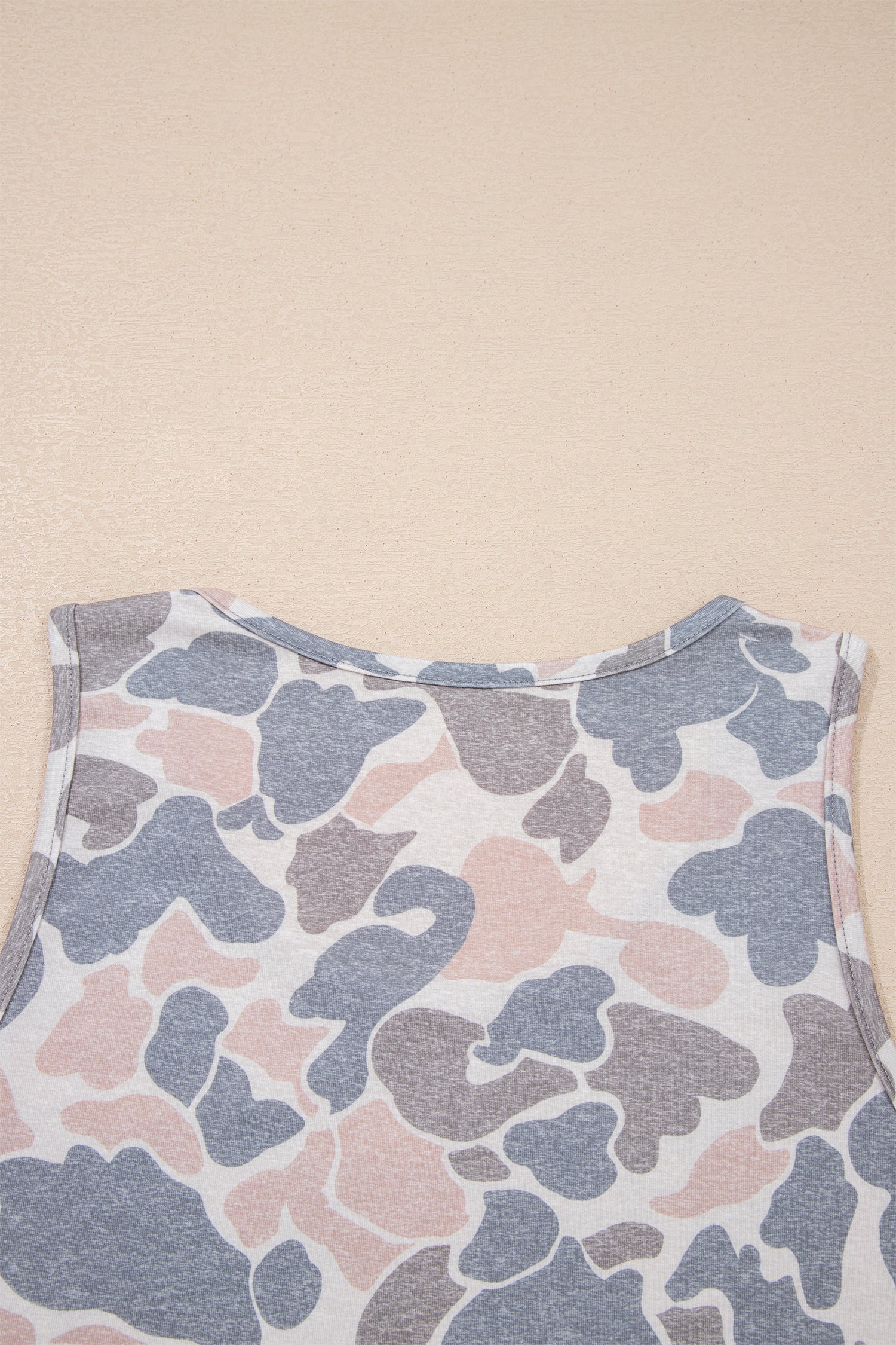 Retro Camo Oversized Tank Top