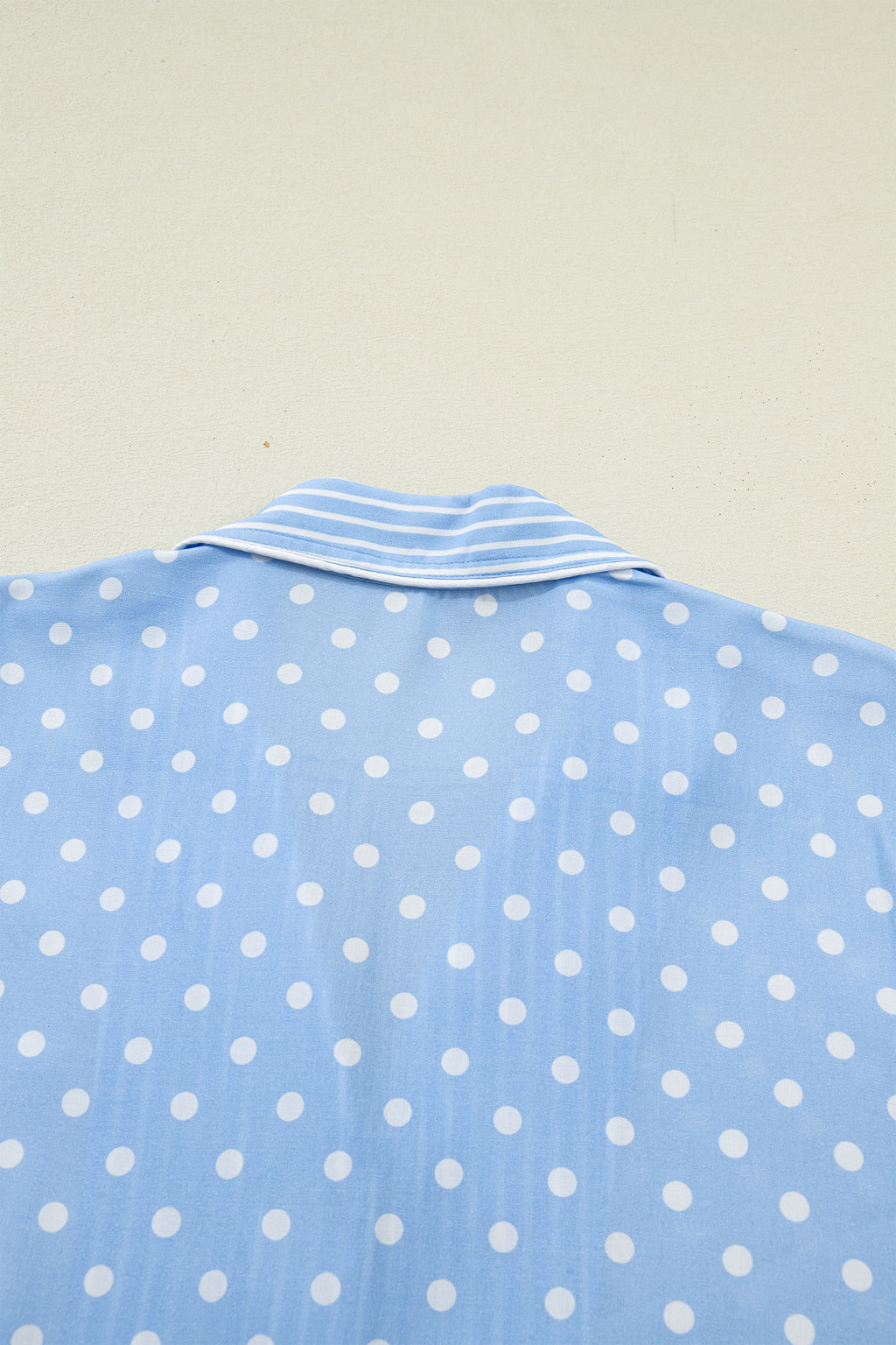 Sky Blue Dotted Pajama Set