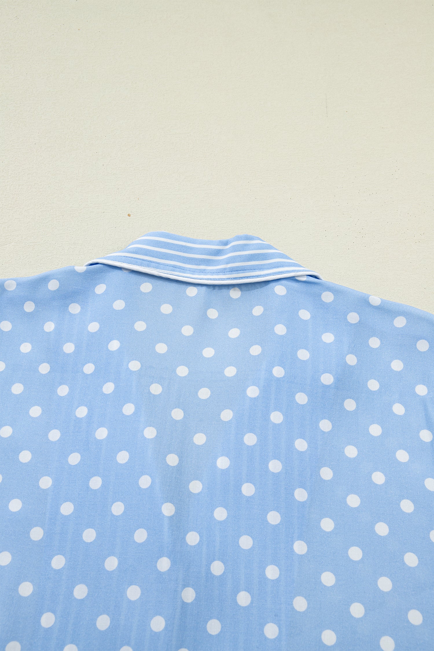 Sky Blue Dotted Pajama Set
