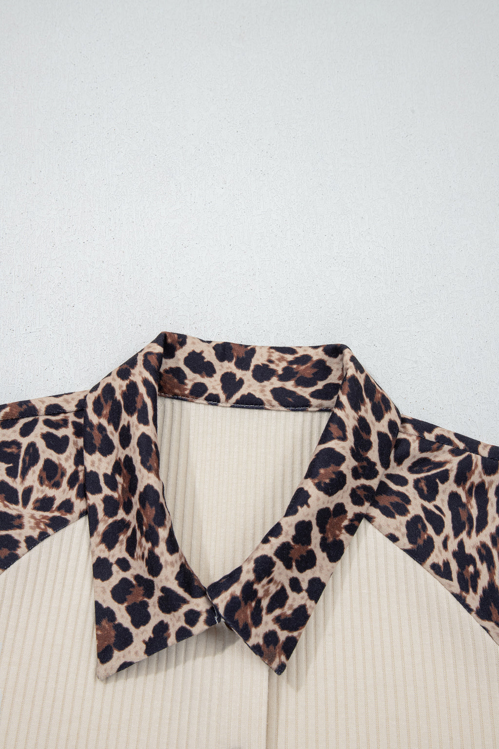 Wild Side Leopard Patchwork Button Down