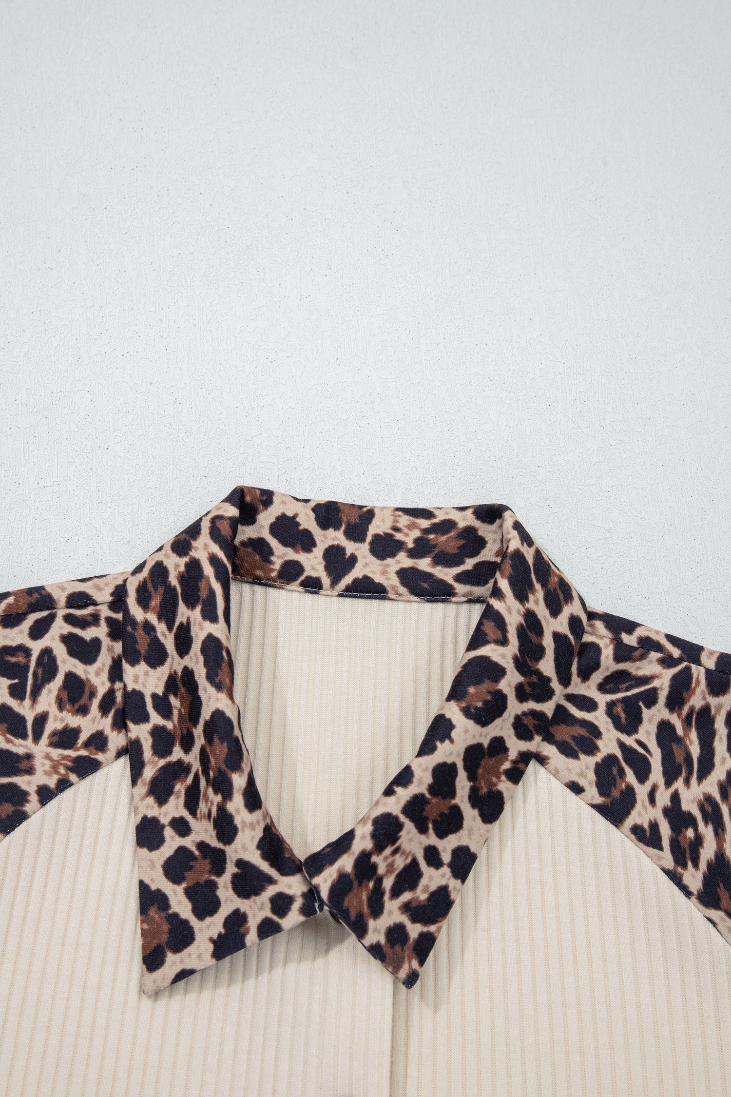 Wild Side Leopard Patchwork Button Down