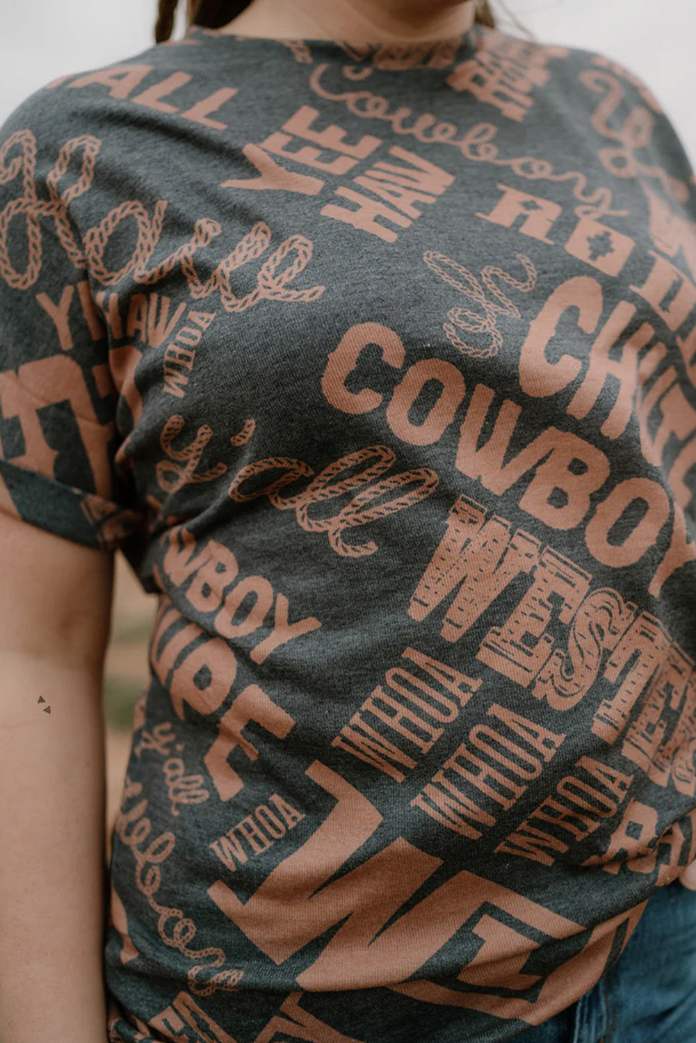 Howdy Cowboy Western Graphic Tee