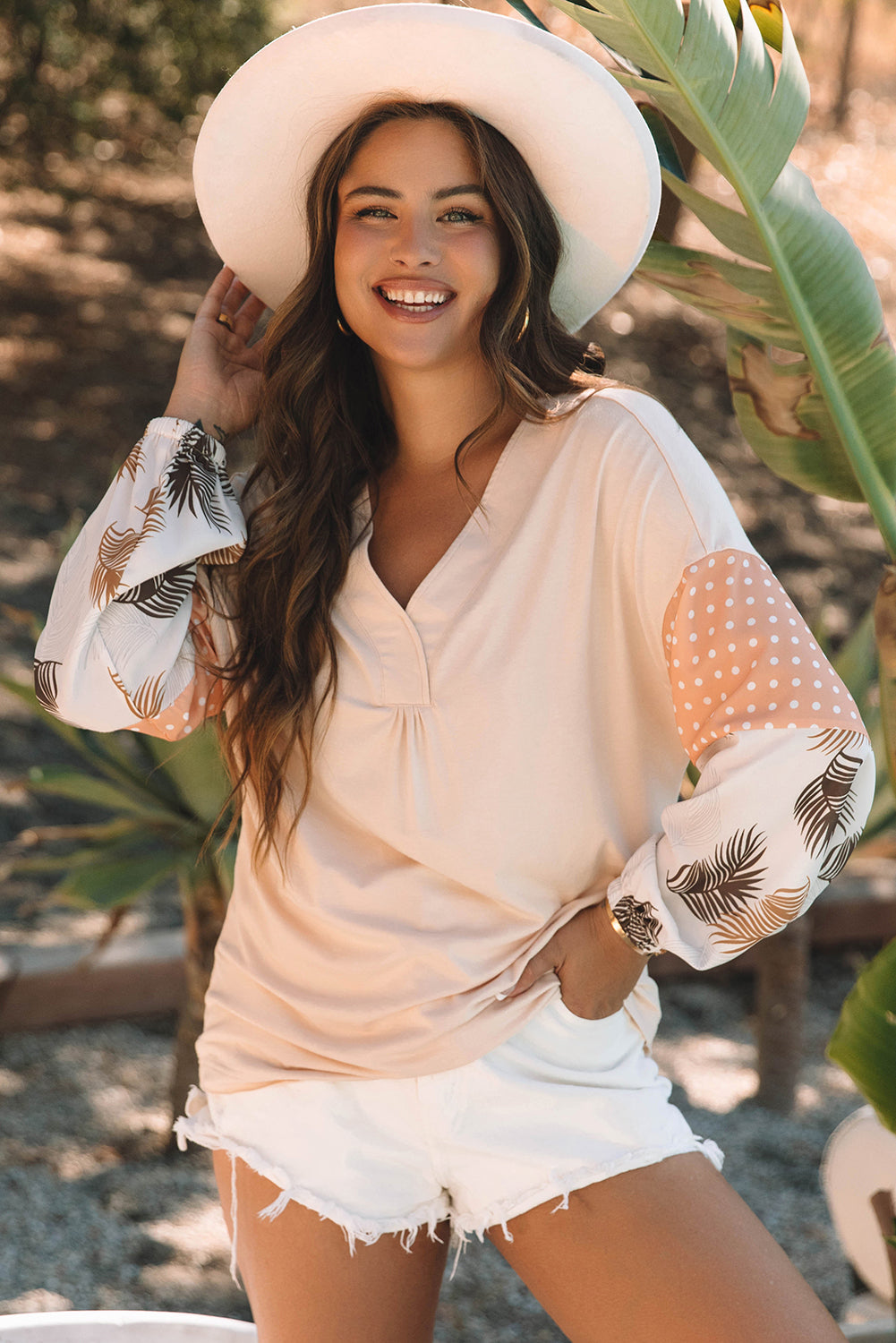 Prairie Patchwork Puff Sleeve Blouse