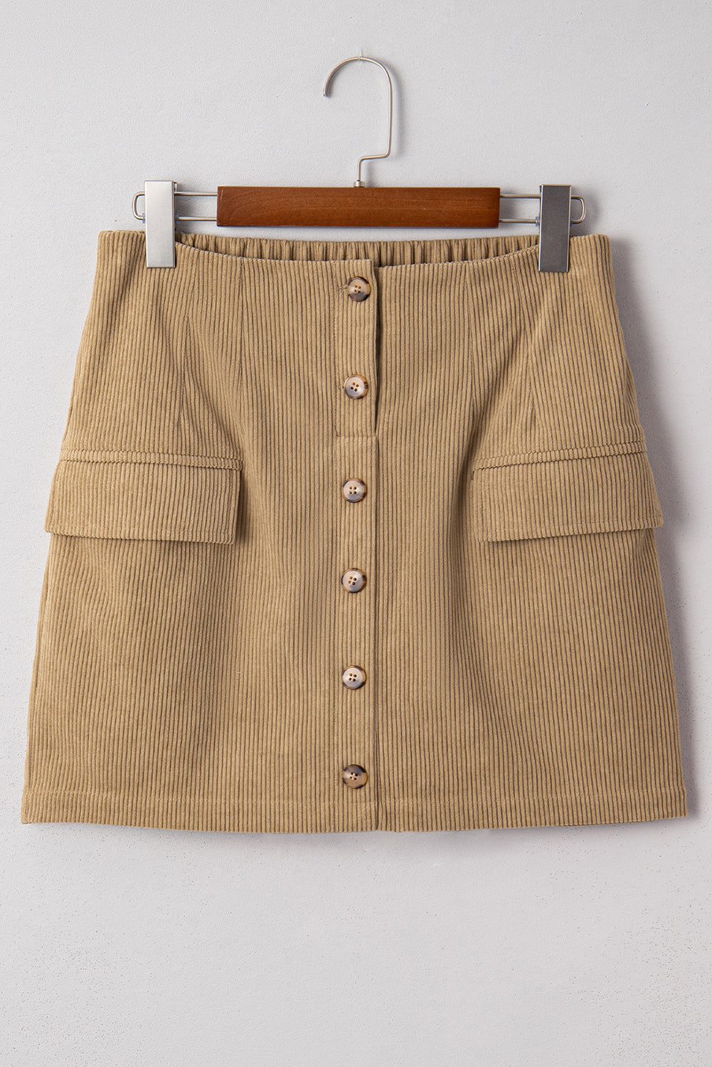 Frontier Camel Corduroy Mini Skirt