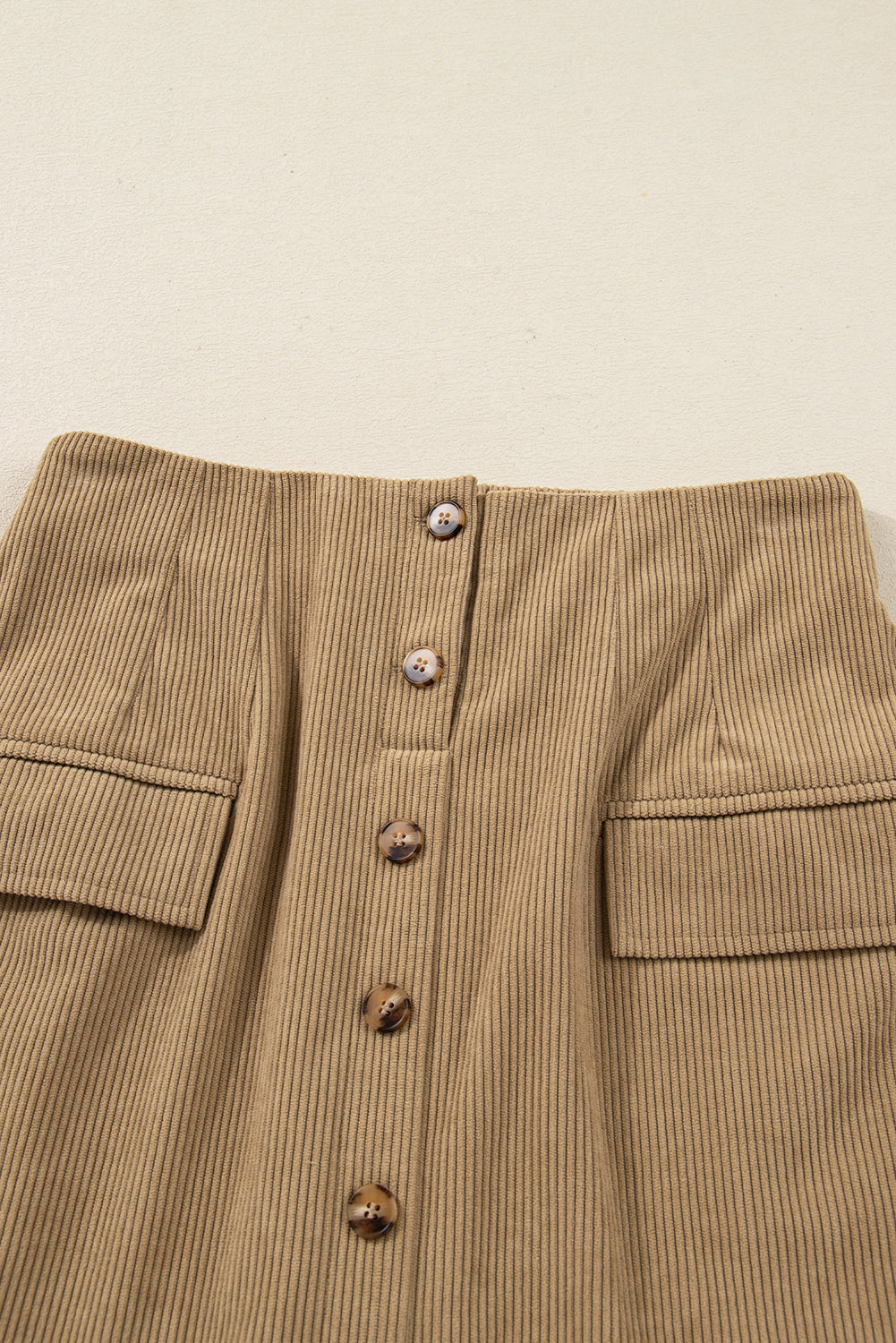 Frontier Camel Corduroy Mini Skirt