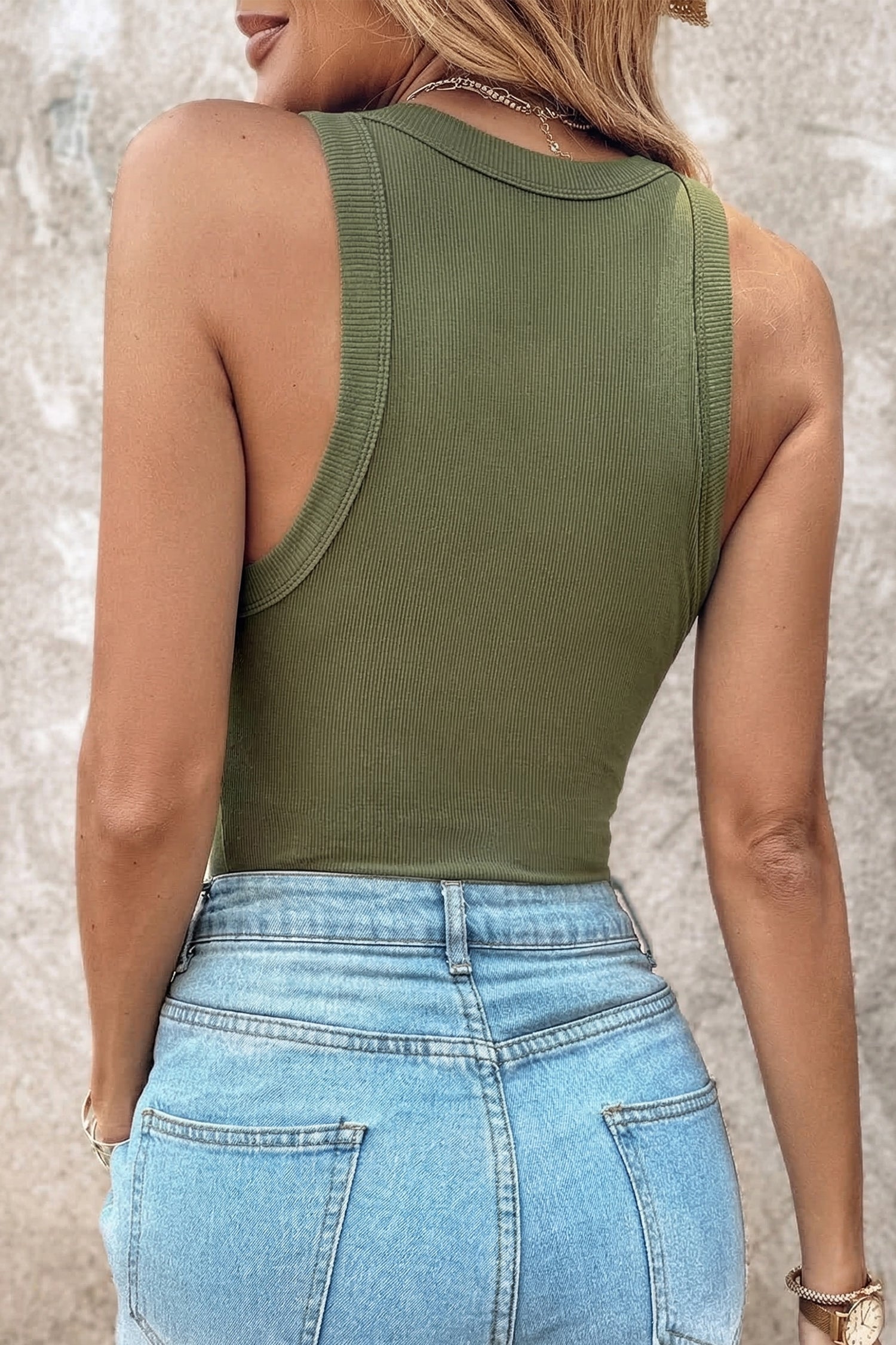Everyday Ribbed Padded Tank