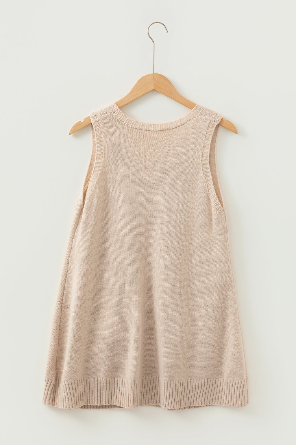 Easy Layer Pocket Tunic Sweater Vest