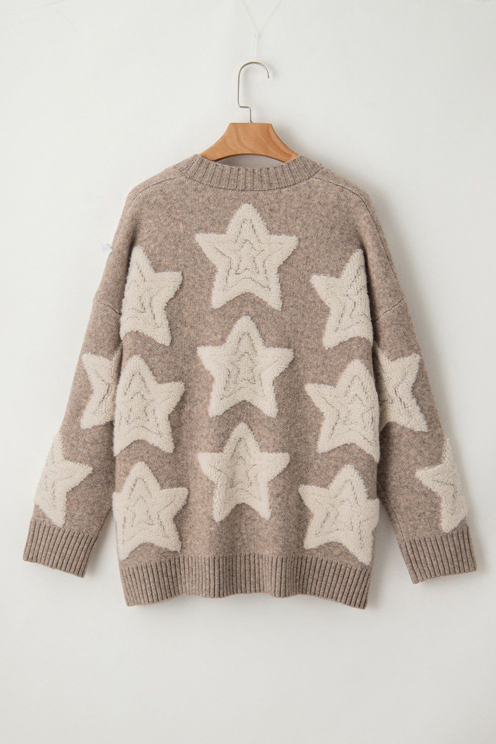 Cozy Sherpa Star Pocket Cardigan