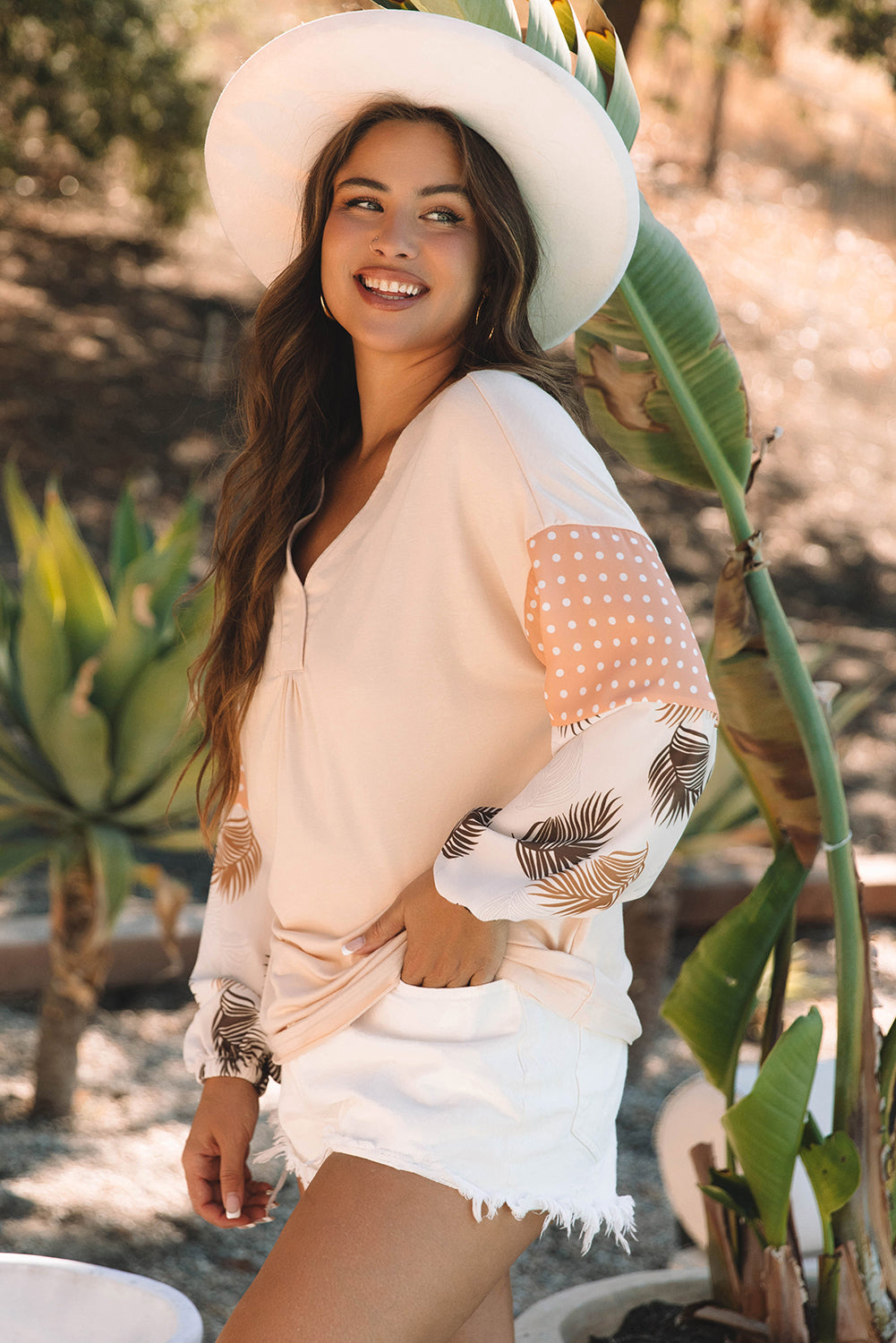 Prairie Patchwork Puff Sleeve Blouse