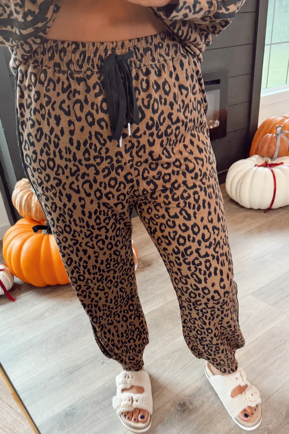 Varsity Wild Leopard Pant Set