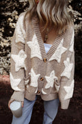 Cozy Sherpa Star Pocket Cardigan