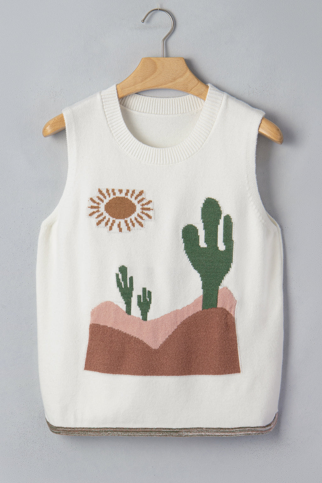 Desert Oasis Cactus Sweater Vest