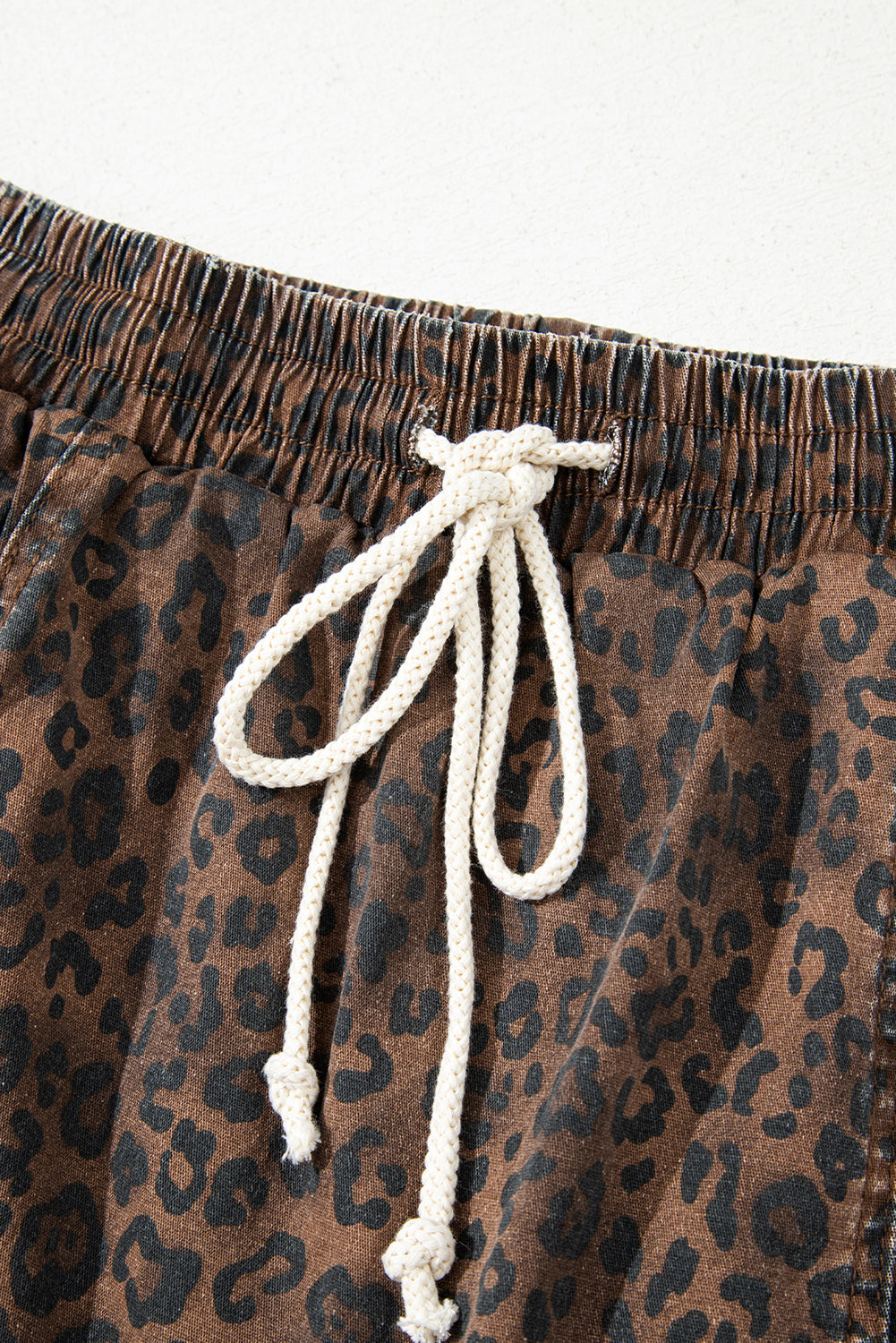Wild Side Leopard Denim Skort