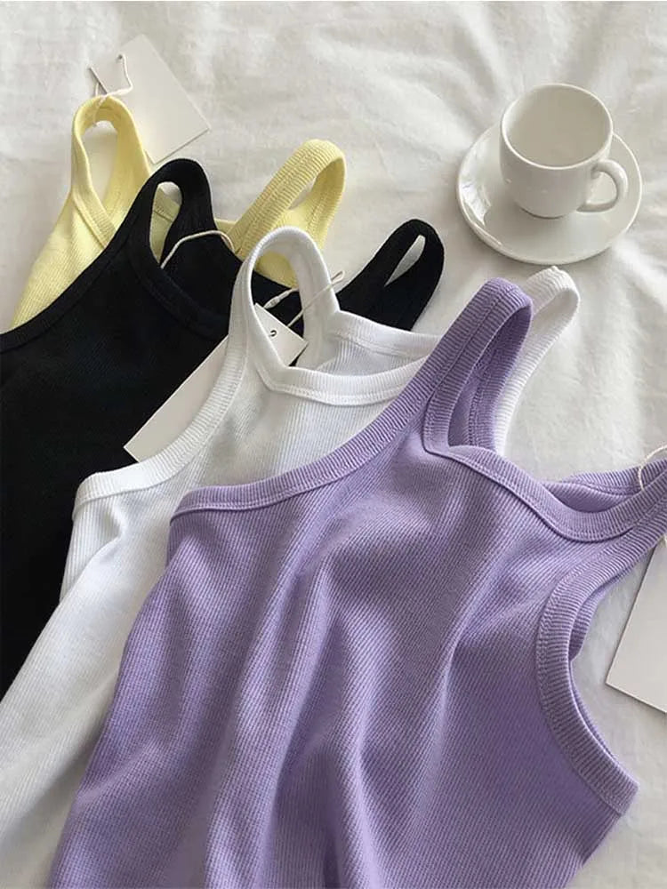 Sexy Cropped Camisole Tank Top