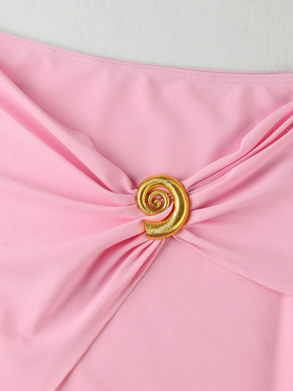 3 Pieces Bikini Set with Coverup Skirt Push up Swimsuit 2025 Sexy Women Bathing Suits High Waist Beachwear Pink Beach Dress K139