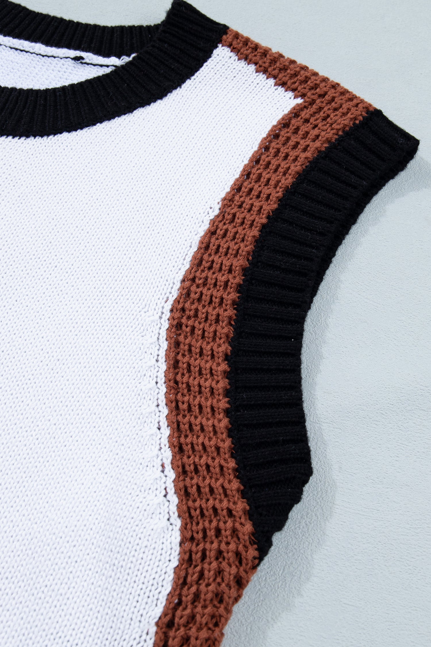 Western Horse Colorblock Sweater Vest