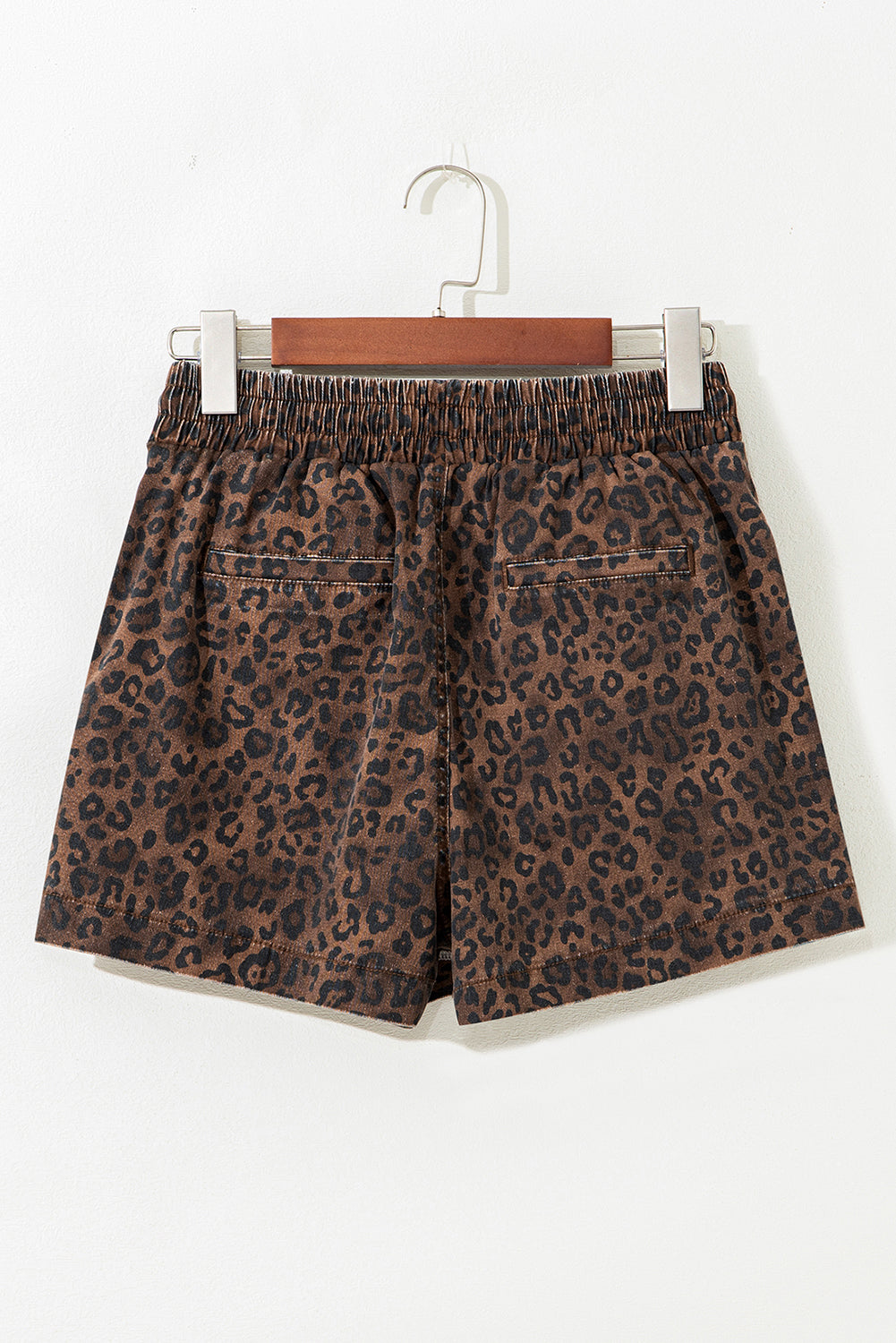 Wild Side Leopard Denim Skort